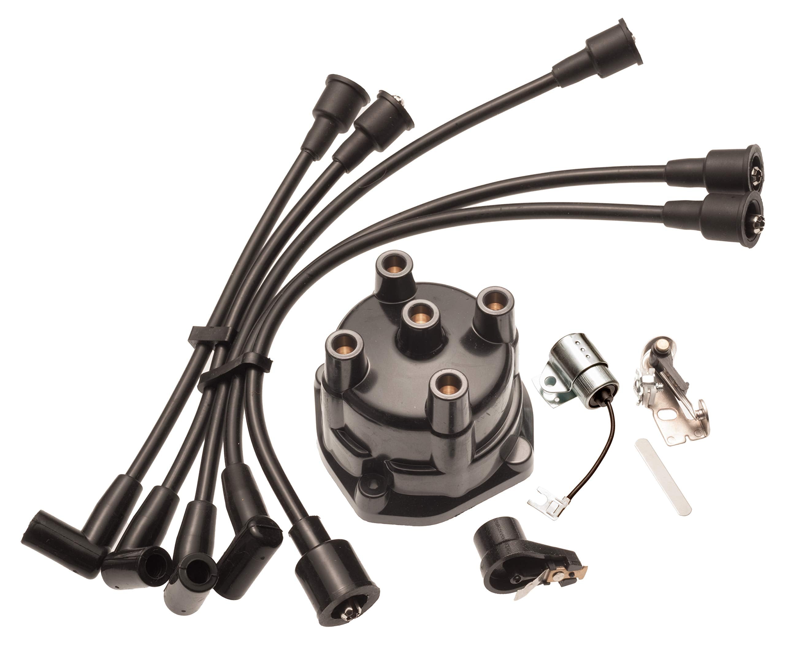 TITAN 757 PERFORMANCE Ignition Tune Up Kit for OMC Mercruiser GM 2.5 3.0 Cap/Rotor/Points/Wires