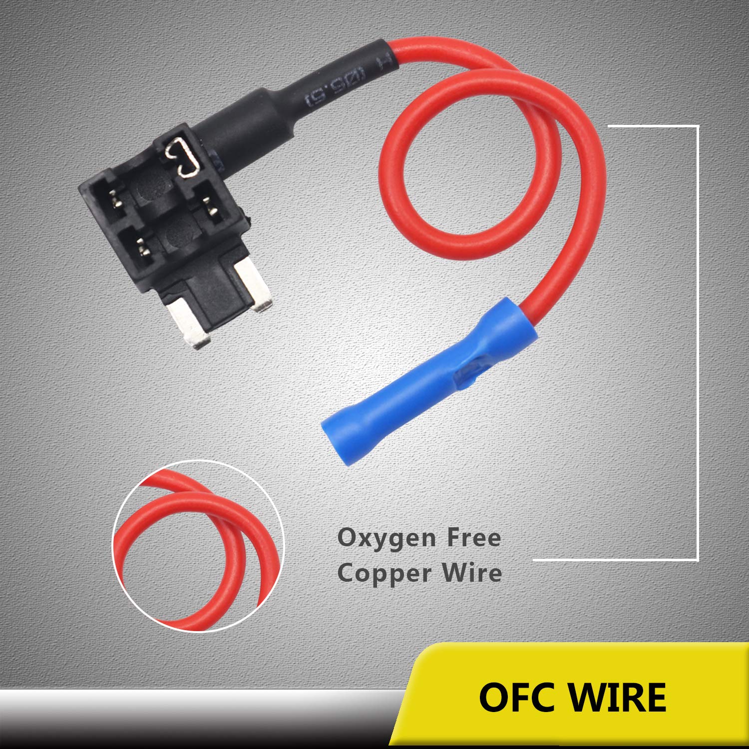 Recoil Ft3-10 10 Pack 12V Car Add-A-Circuit Fuse Tap Adapter Acn Blade Fuse/Low Profile Mini Fuse With 10Pcs 10A And 20A Fuses