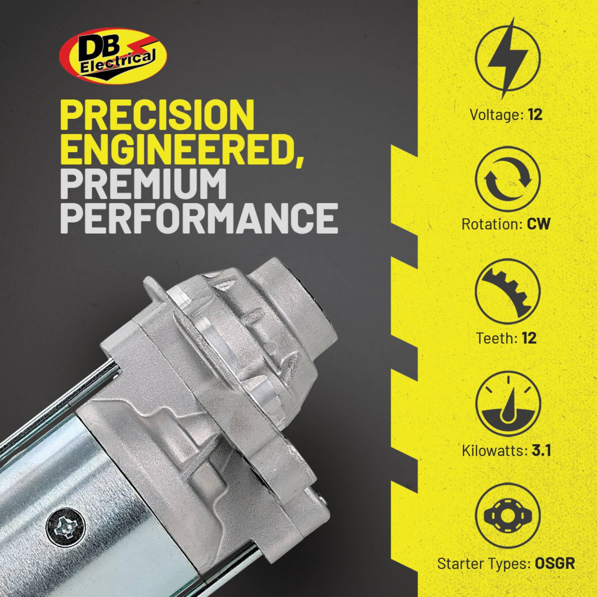 Db Electrical 410-14080 Starter Compatible With/Replacement For Ford F-250 Super-Duty 2008-2010, F-350 Super-Duty 2008-2010, F-4