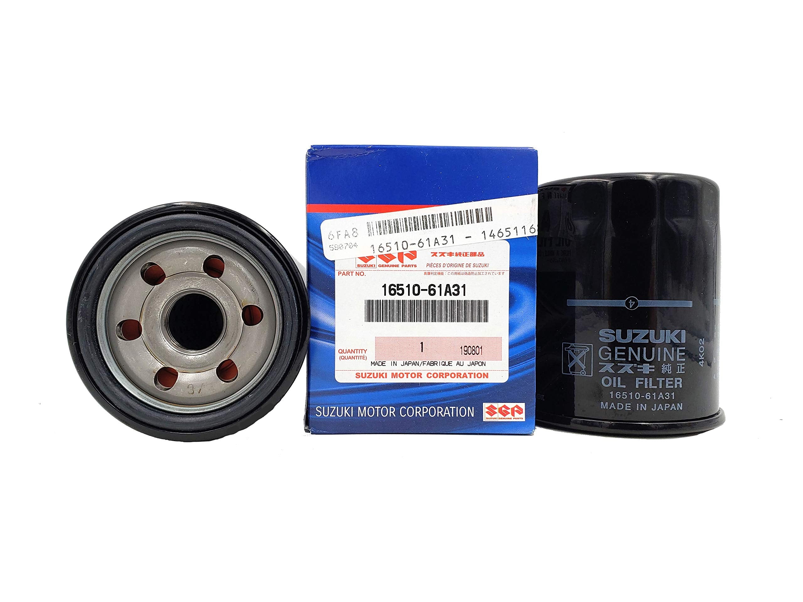 Suzuki OEM Oil Filter Replacement 16510-61A31 For DF70A/DF80A/DF90A/DF115A/DF140A Outboard Motors 2 PACK