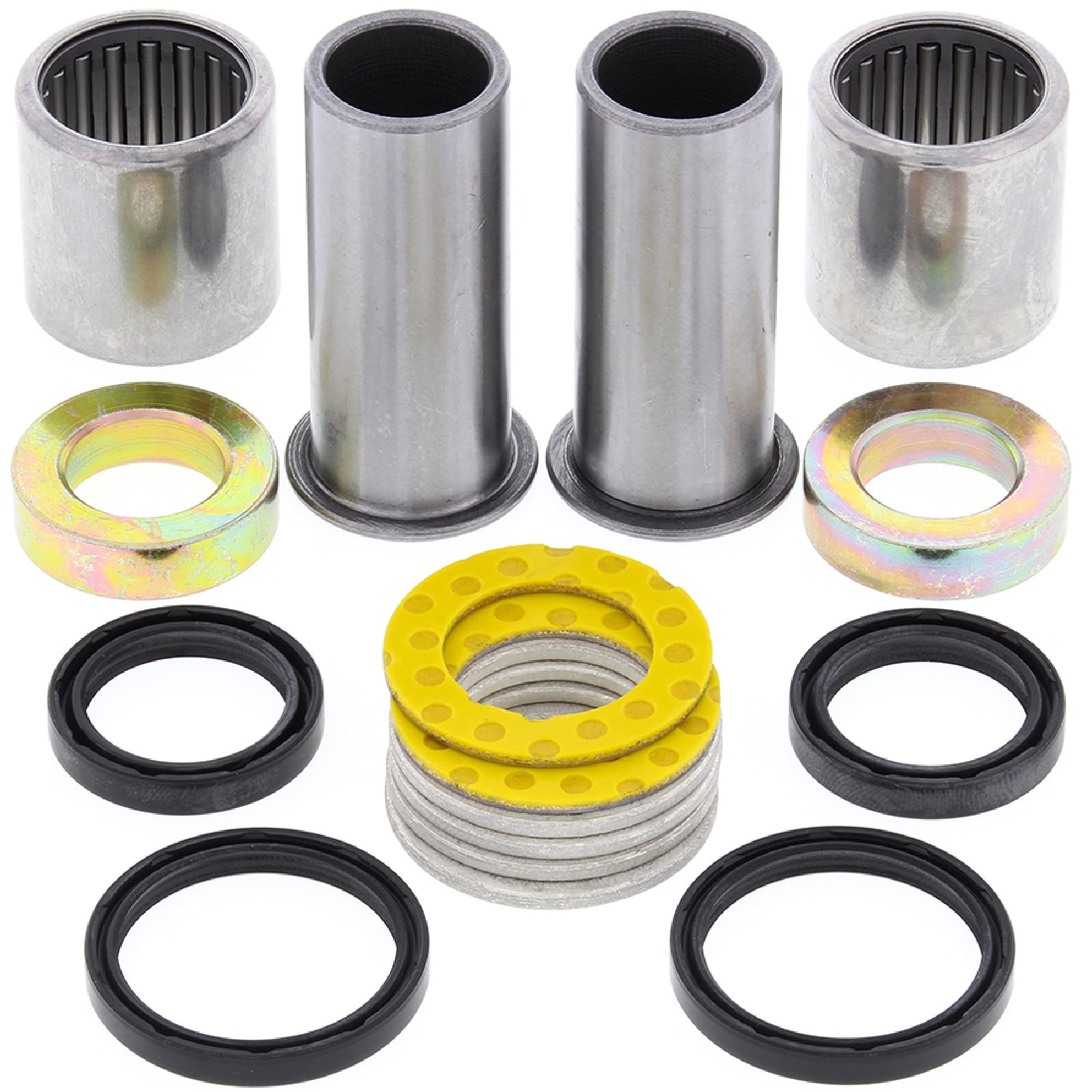 All Balls Racing 28-1044 Swing Arm Bearing Seal Kit Compatible with/Replacement for Kawasaki KX125 1999-05, KX250 1999-2007