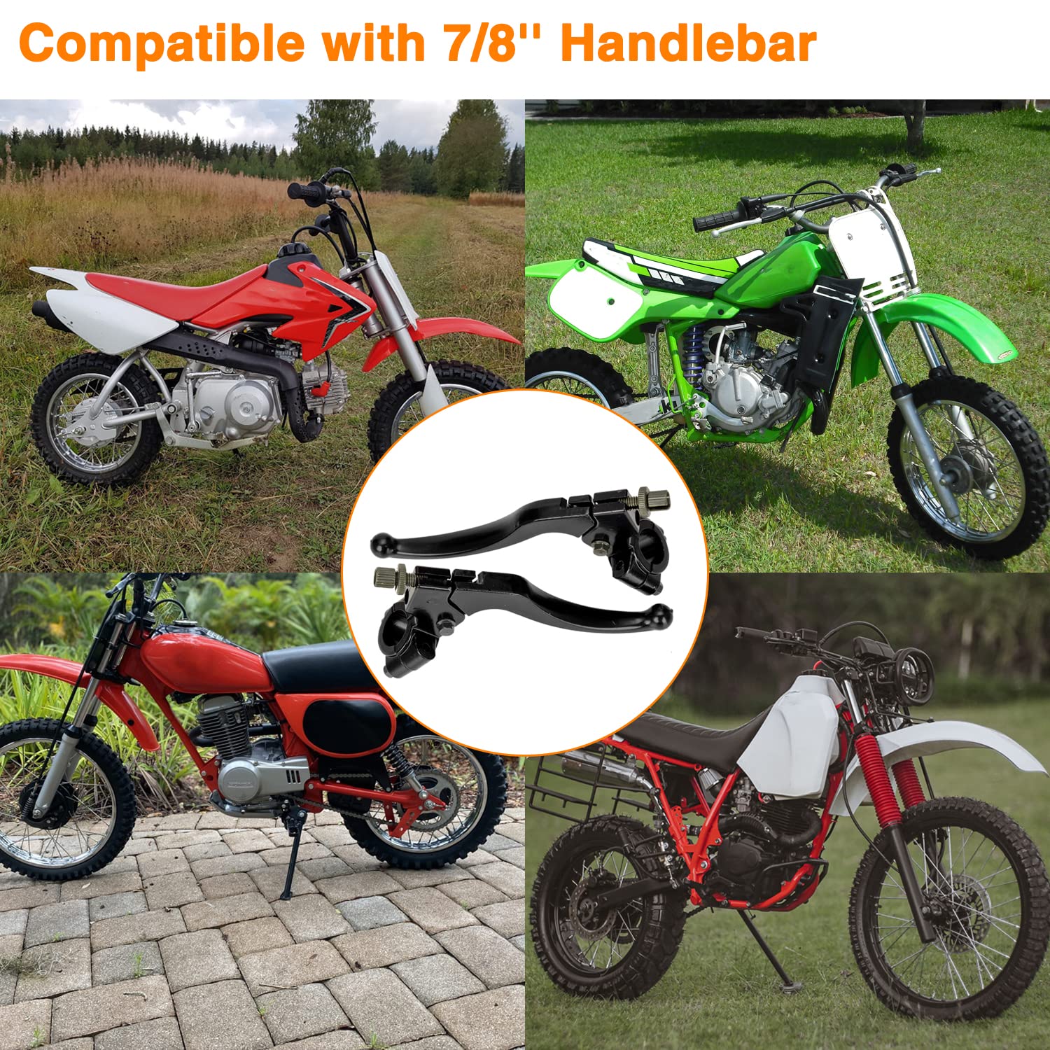 FVRITO 7/8'' 22mm Universal Clutch Brake Handle Levers Perch for CRF50 CRF70 CRF80 CRF100 CRF150 XR50 XR80 XR100 ATC 200m Pit Di