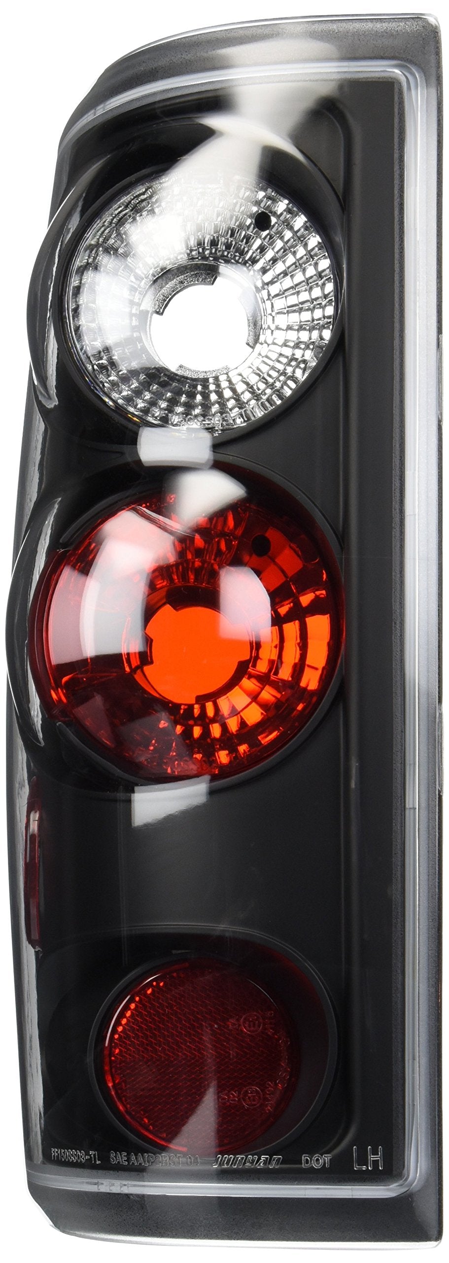 Spec-D Tuning Black Housing Tail Lights Compatible With 2004-2008 Ford F150 F-150 Styleside, Left + Right Pair Taillamps Assembl