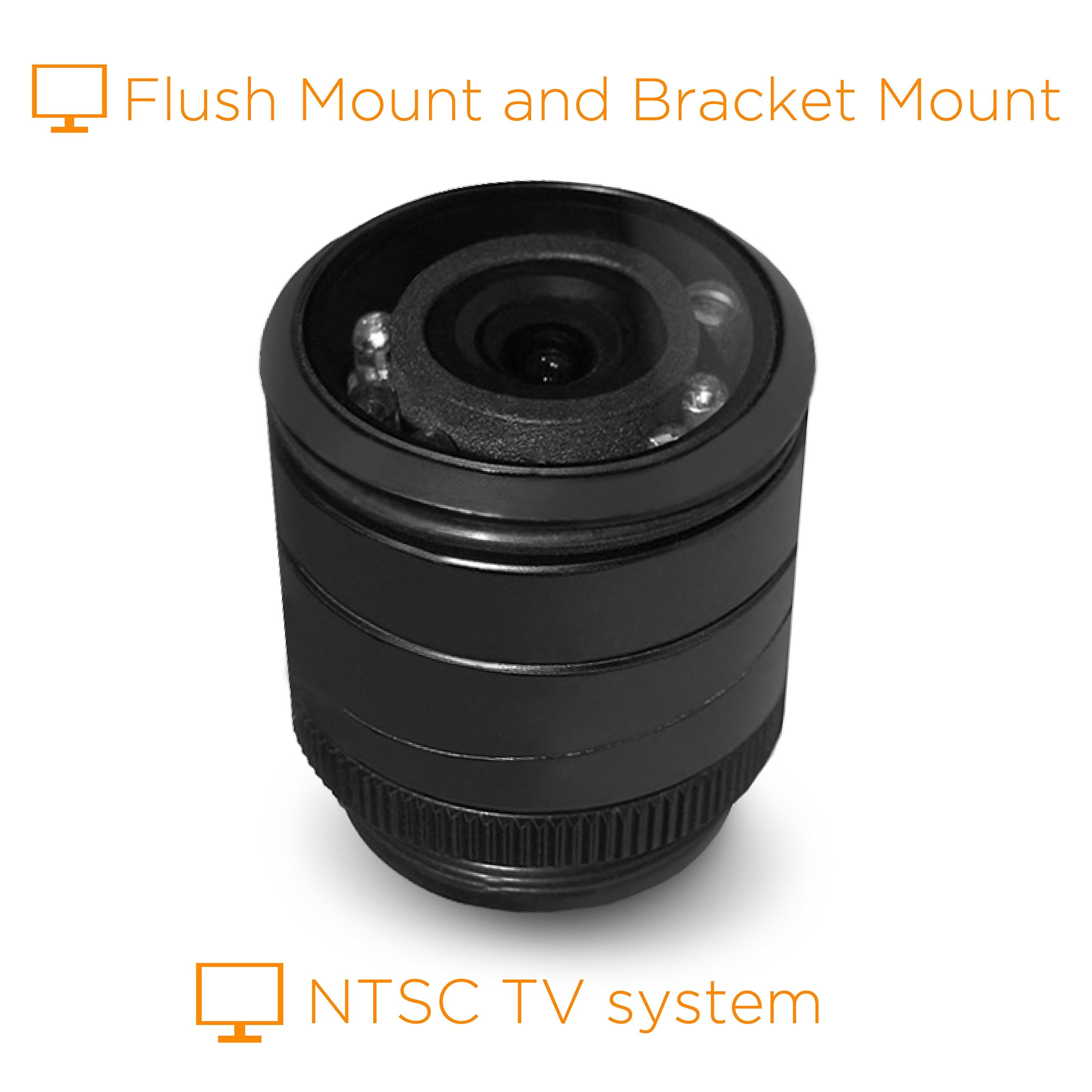 Xo Vision Htc36 Universal Hd Weatherproof Rear View Car Backup Camera With Night Vision,Black