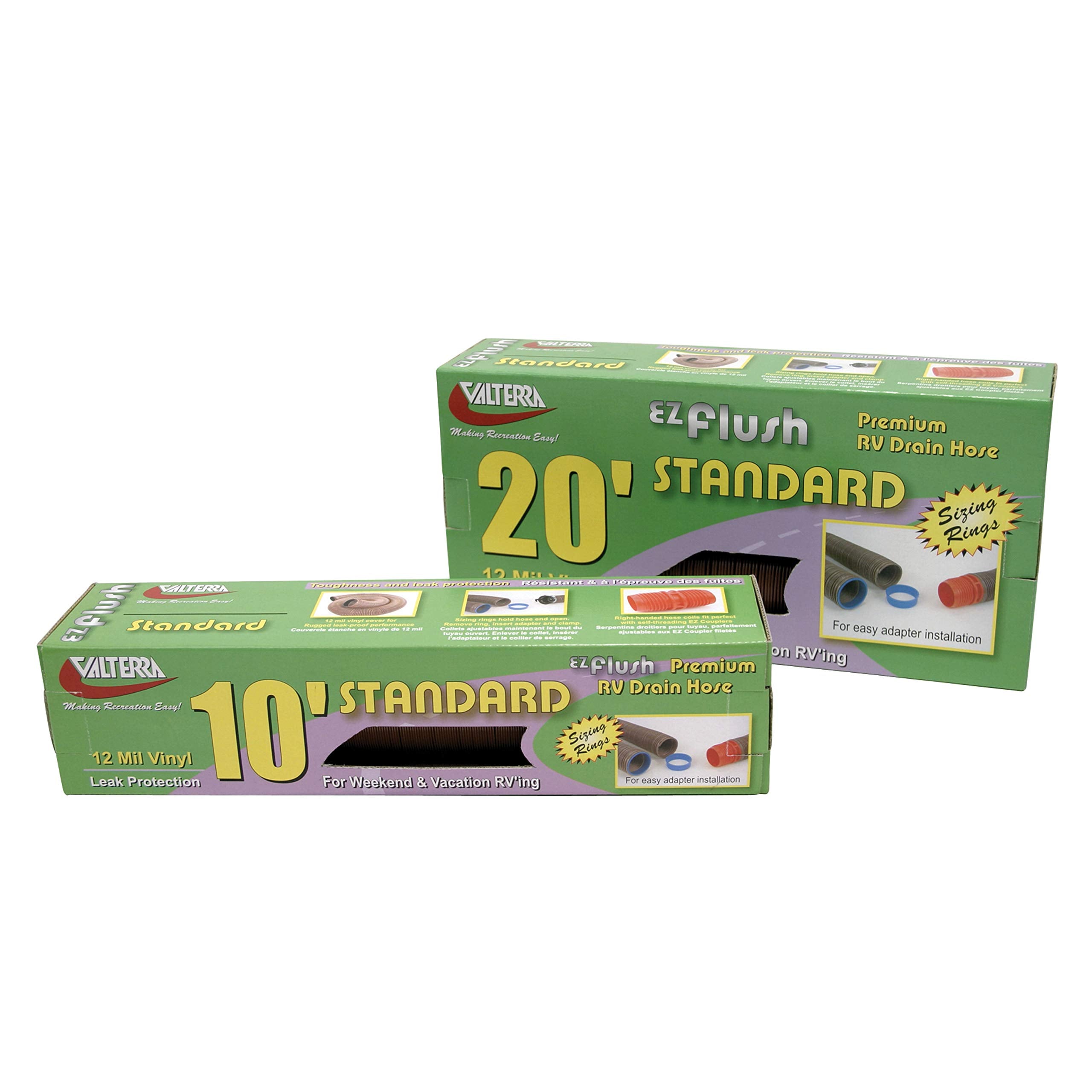 Valterra D04-0015 Ez Flush 10' Bronze Standard Drain Hose