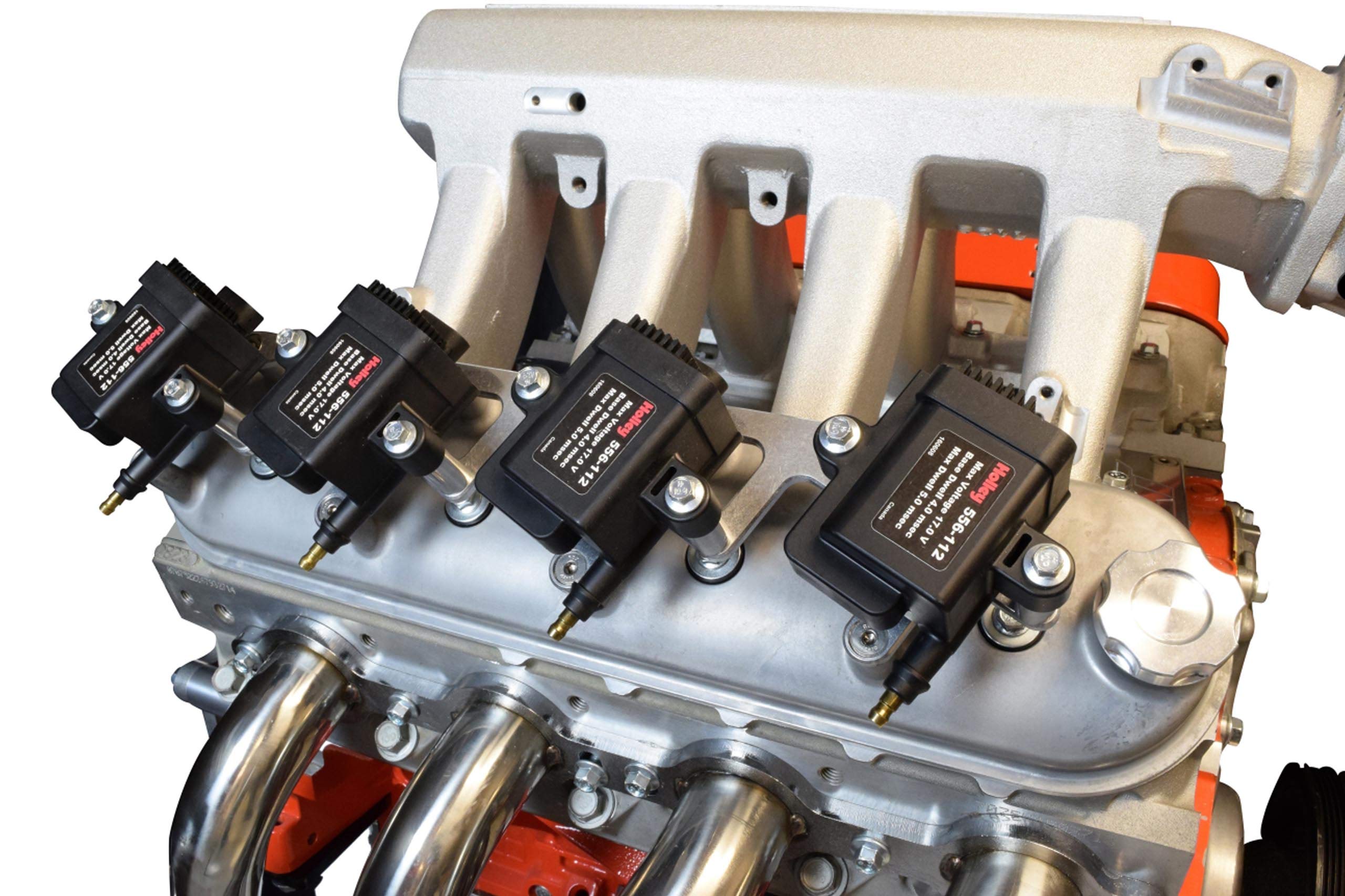 Ict Billet Ls Coil Brackets Compatible With Holley Amp Efi Smart Coil Pack For Holley Valve Covers, 551773