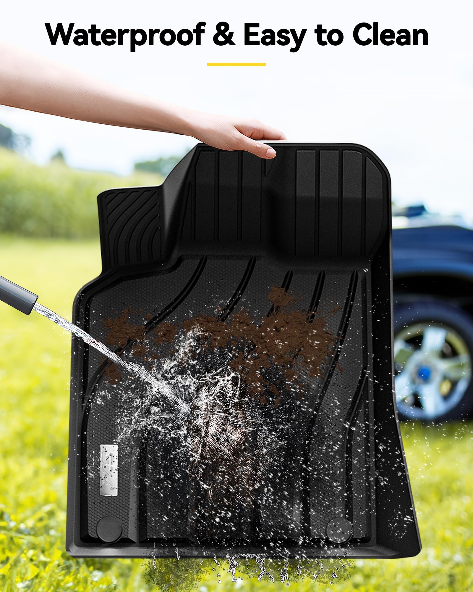 3W Floor Mats & Cargo Liner For Porsche Macan 2014-2025 Tpe All Weather Custom Fit Floor Liner For Macan Full Set Car Liner Blac