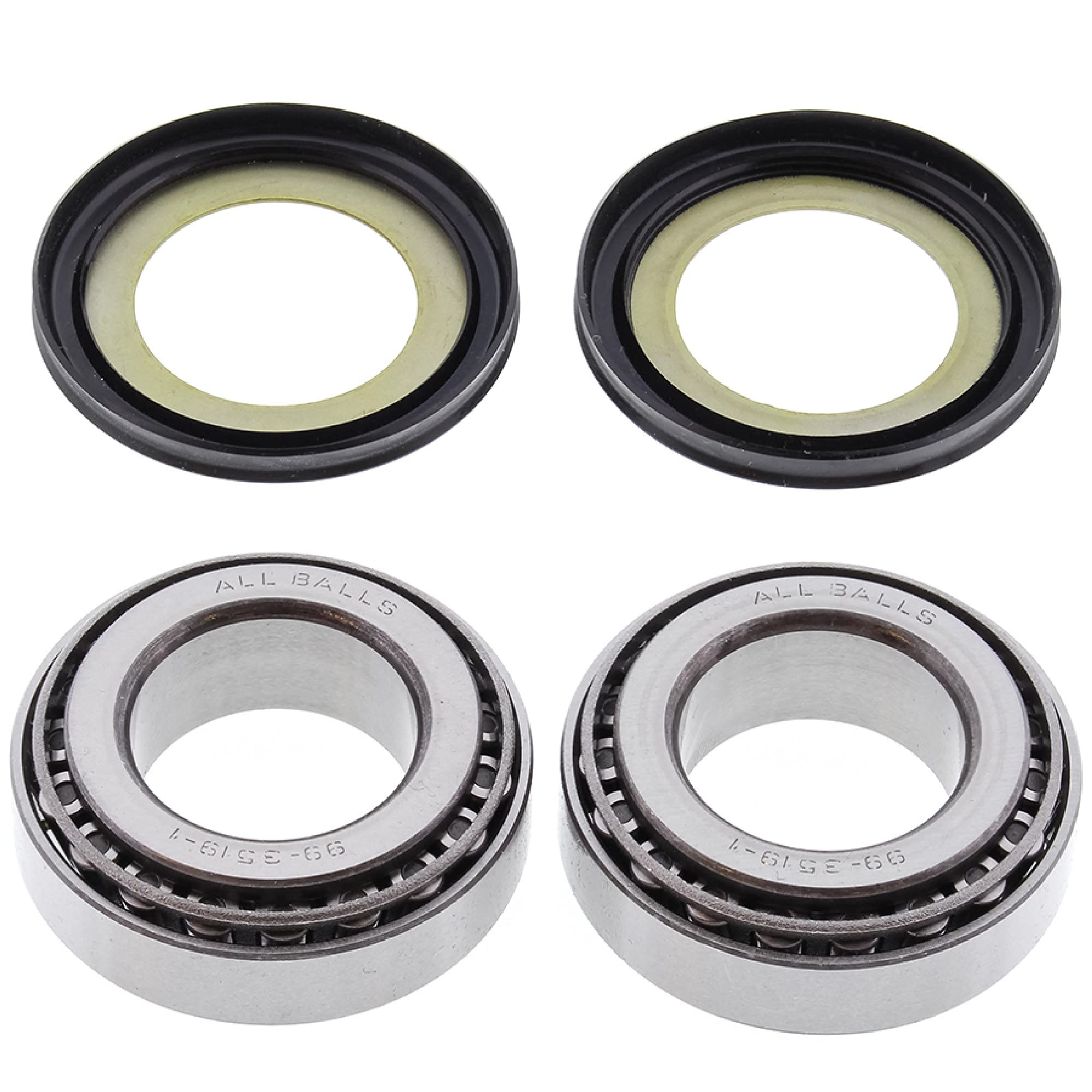 All Balls Racing 22-1003 Steering Stem Bearing Seal Kit Compatible with/Replacement for Kawasaki Suzuki TM Triumph Yamaha