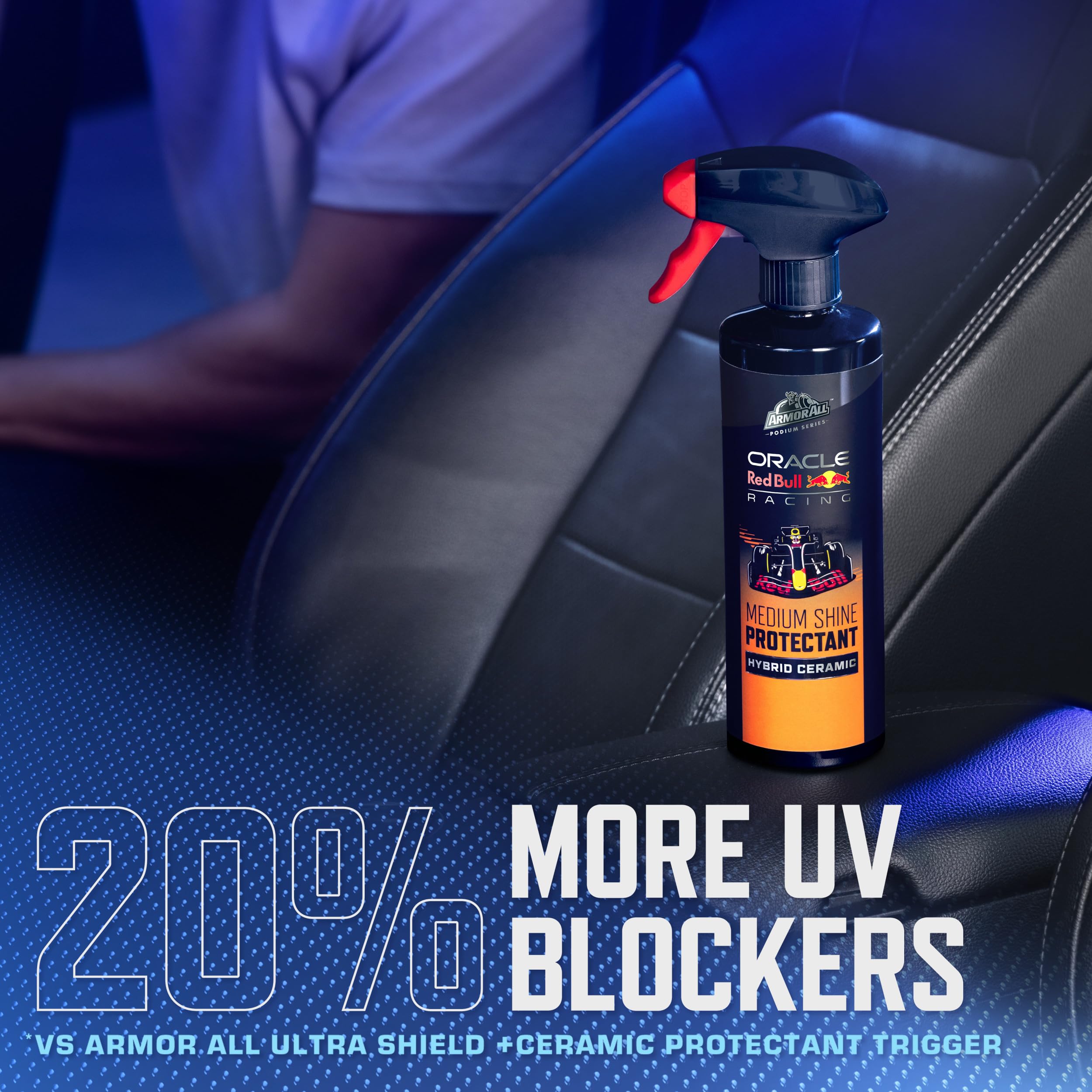 Armor All Podium Series Hybrid Ceramic Medium Shine Protectant Spray, 16 fl oz, Car Interior Protectant Developed in Collaborati