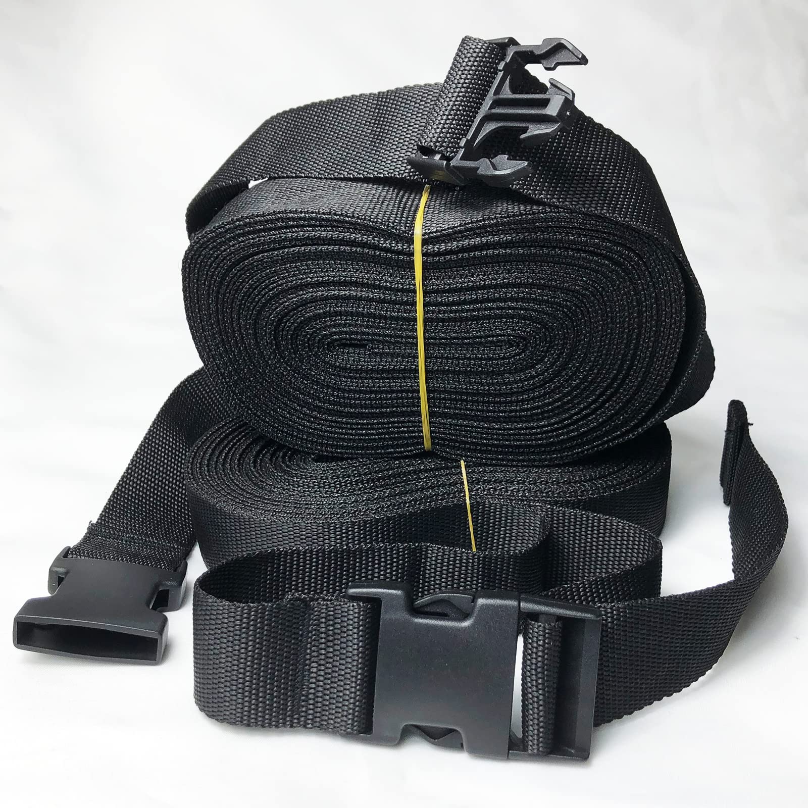 Collyon Upgraded Version 2Pcs Rv Cover Tie Down Straps, 40Ftx1.5Inch Heavy Duty Lashing Straps Adjustable Cam Buckle Tie-Down St