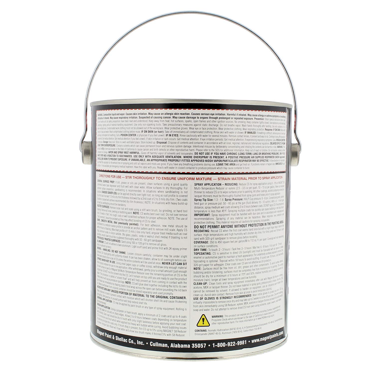 Magnet Paint Ucp99-01 Chassis Saver Rust Preventative Paint Gloss Black, 1 Gallon