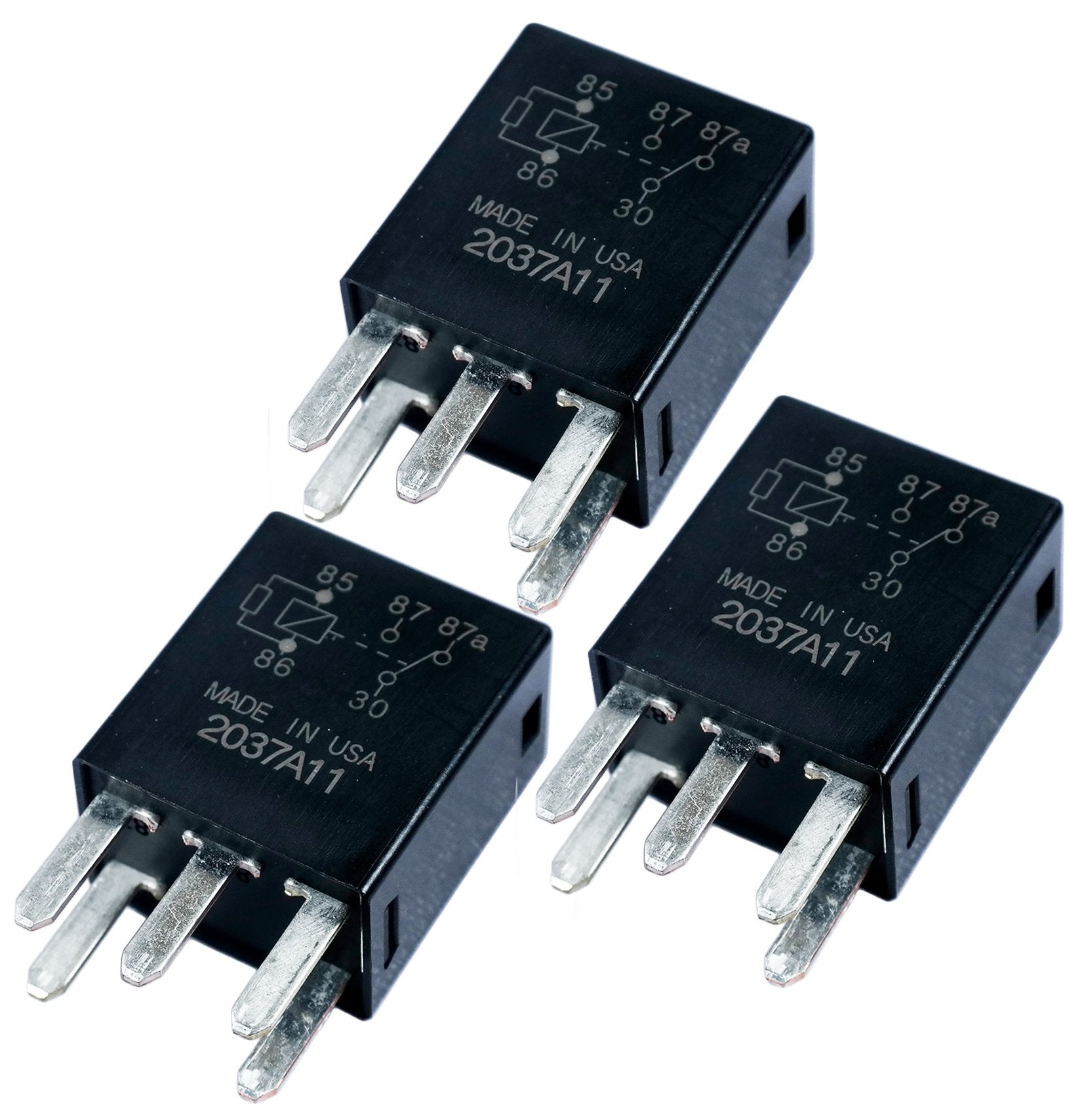 Omron Gm 5 Pin Black 12077866 Replacement For Relay 5810-0202, 7866 (Pack Of 3)