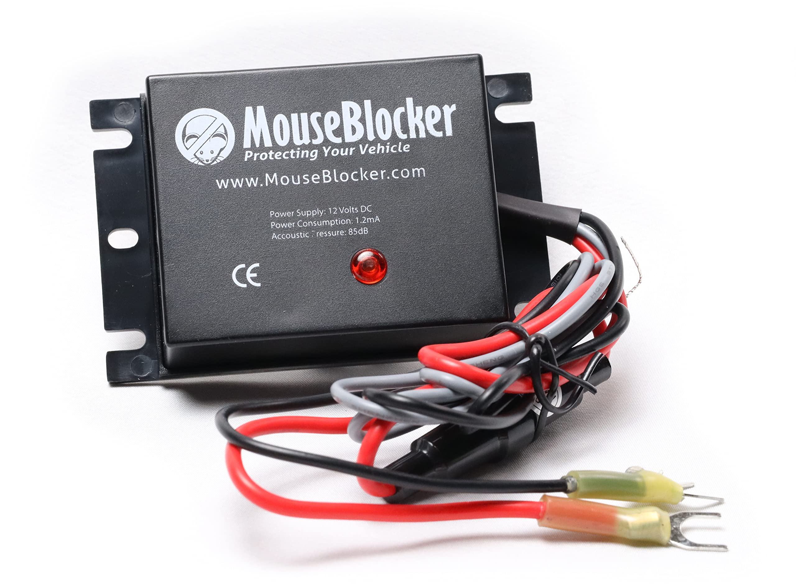 MouseBlocker 12V Ultrasonic Under Hood Mouse and Rodent Deterrent for Your Vehicle