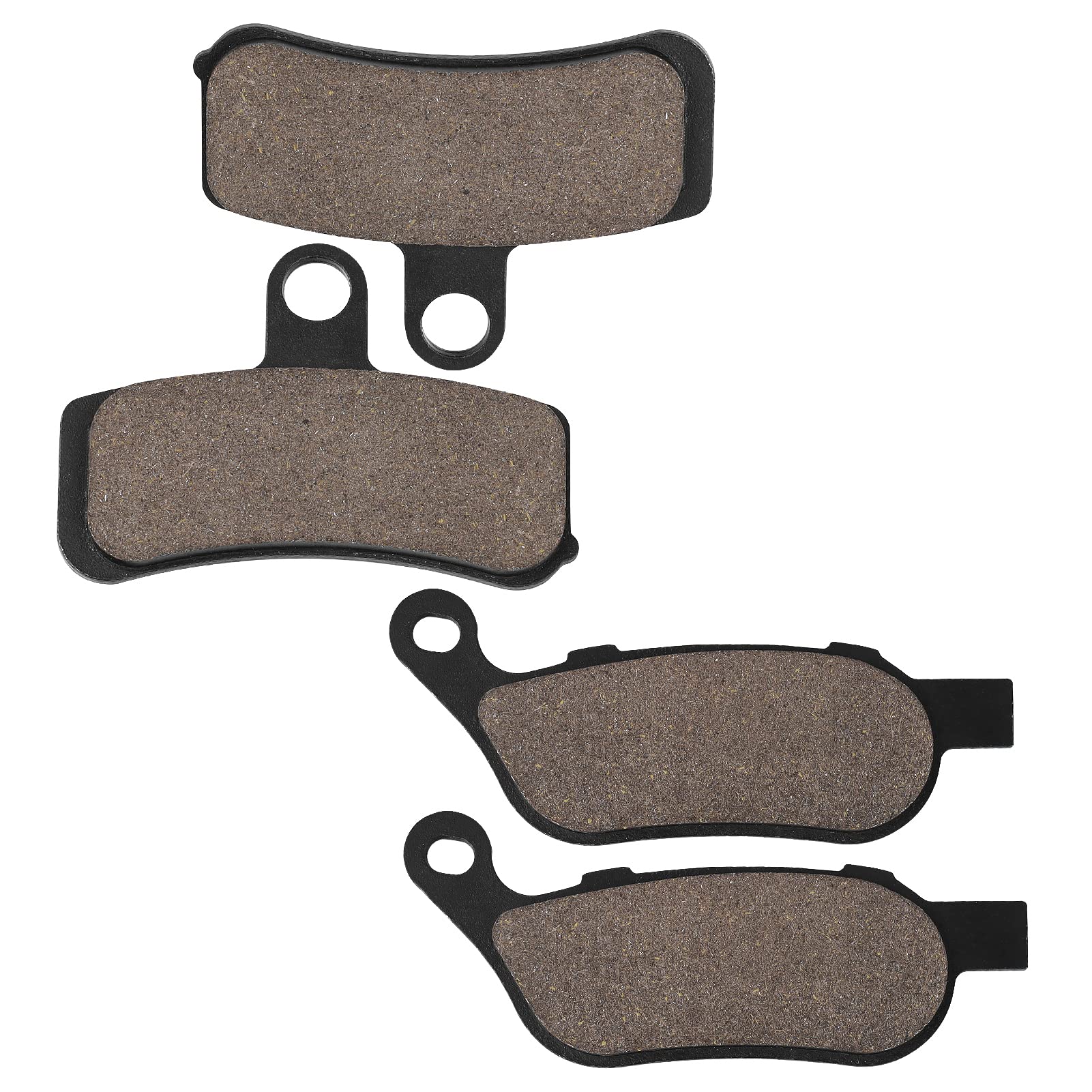 Sollon Front And Rear Brake Pads For Harley Davidson Fatboy, Heritage Softail Classic, Dyna Wide Glide, Super Glide, Softail Sta