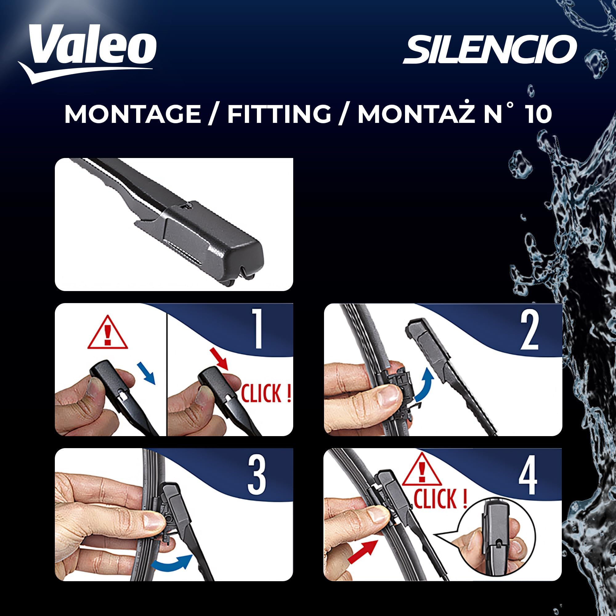 Valeo 574321 (Vm321) Silencio X-Trm Wiper Blade Set - 21''/19'' (Pack Of 2)