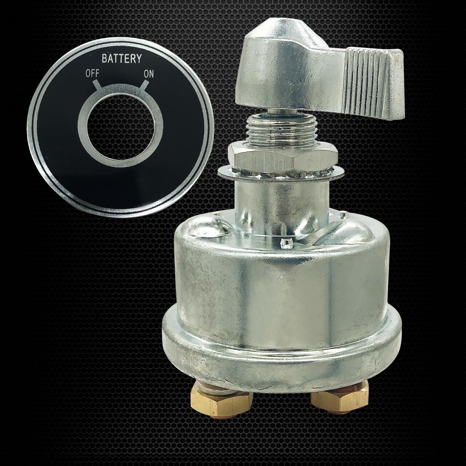 Ampper 12-24 V Master Battery Disconnect Switch, Battery Power Cut Isolator Killer For Car, Vehicle, Rv And Boat (200 A, On/Off)