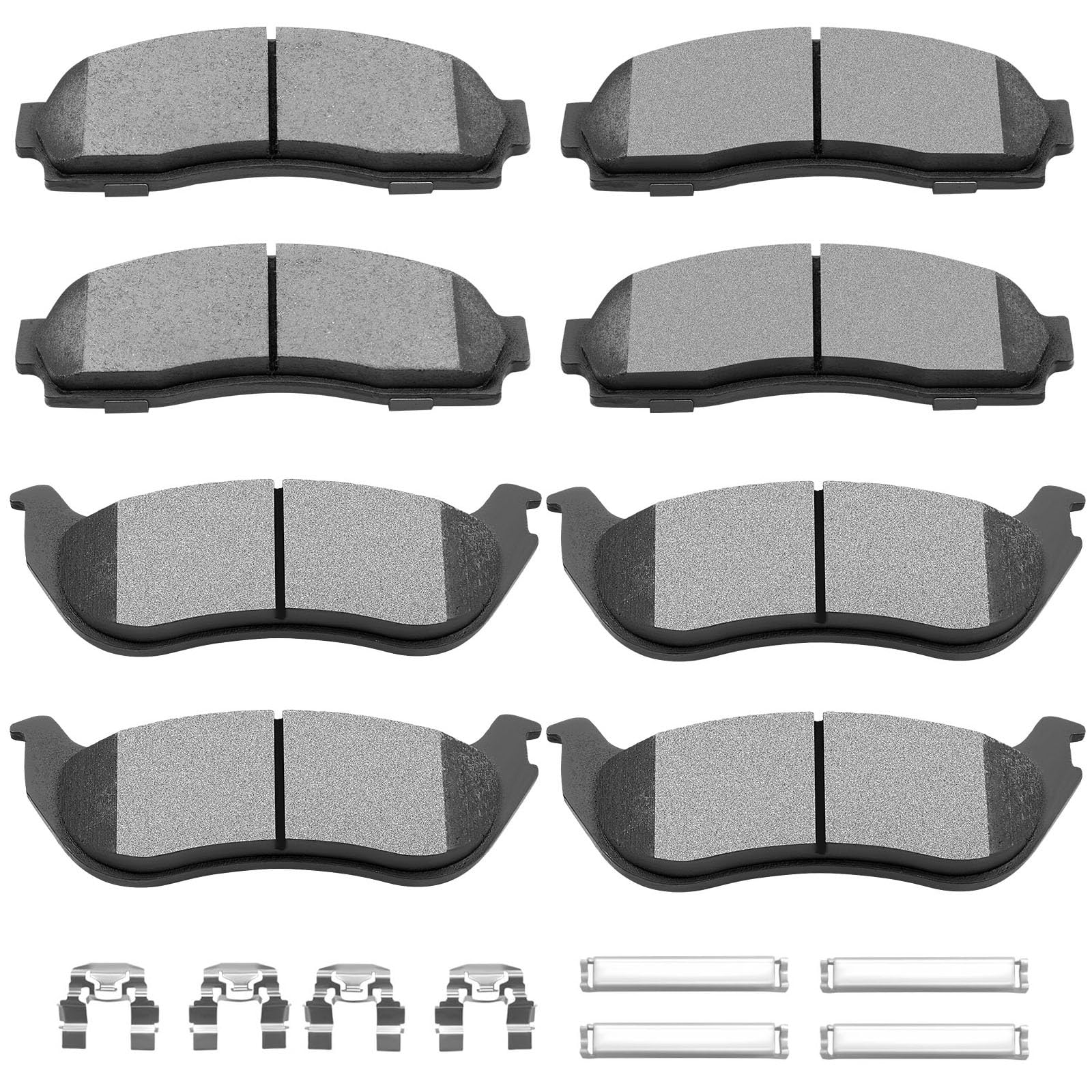 Scitoo D833 D881 Front Rear Ceramic Brake Pads Sets Fit For Ford For Explorer 2002-2005,For Mercury Mountaineer 2002-2005