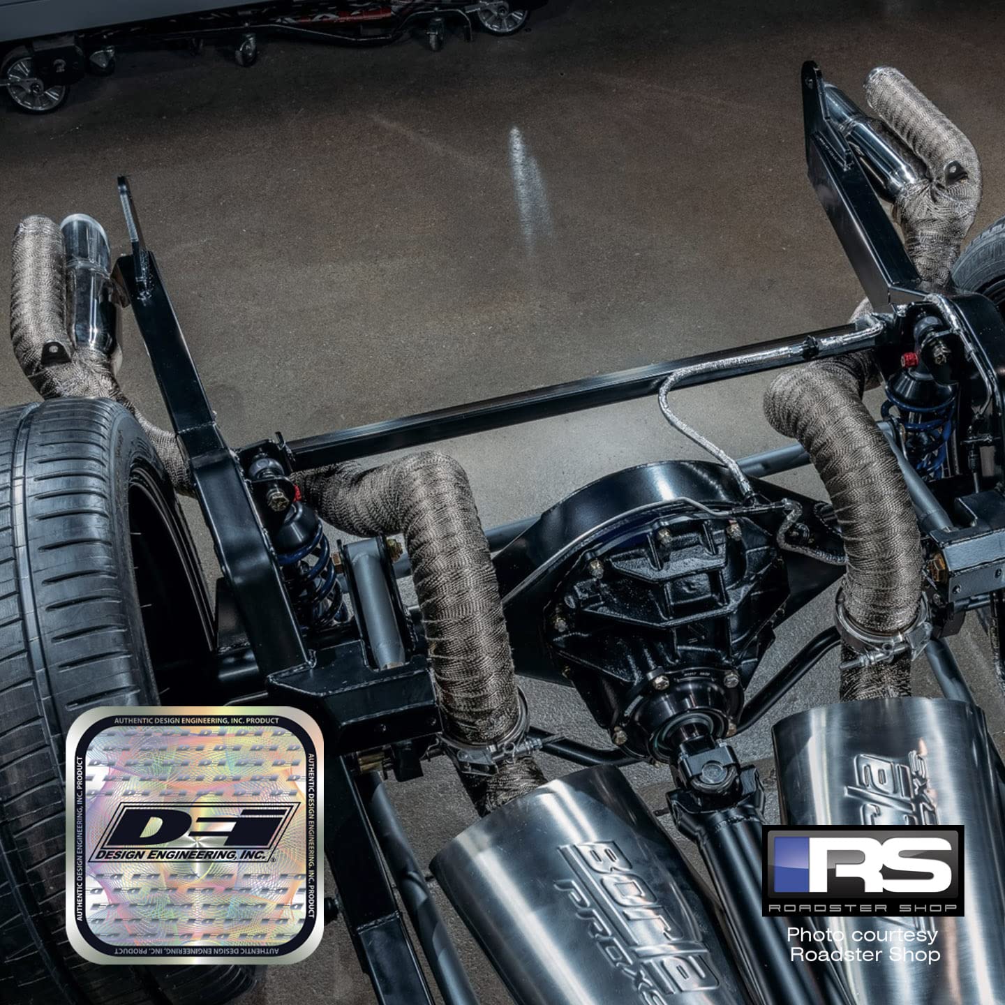 Design Engineering Titanium Exhaust Heat Wrap with Lava Rock Technology - 2&quot; x 15' - Heat Wrap for Exhaust Pipes, Pliable Exhaust Wrap Tape, Withstands 1800°F Direct Heat & 2500°F Intermittent Heat