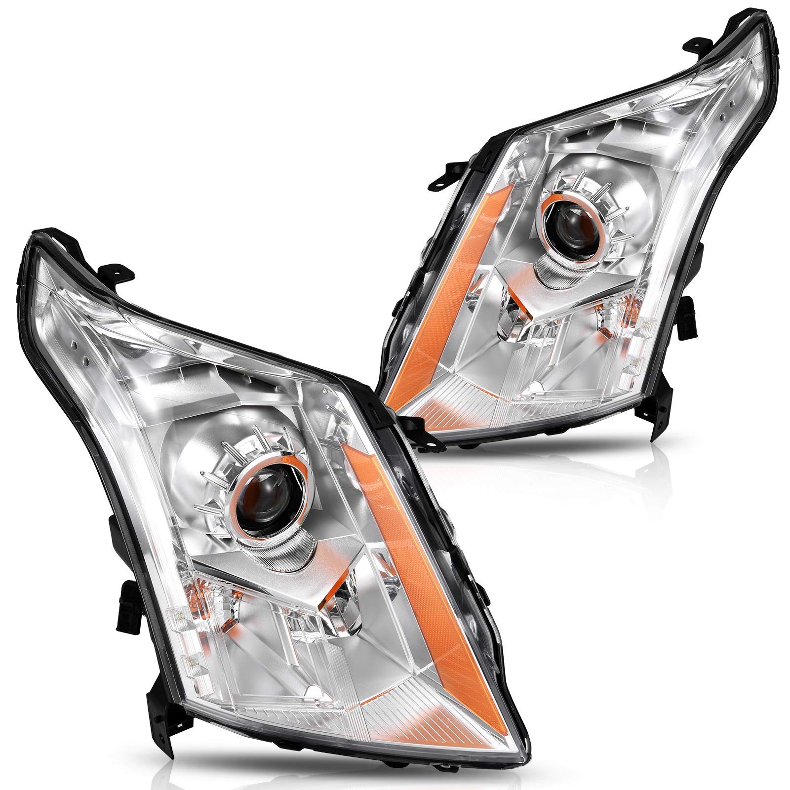 Dwvo Headlights Assembly Compatible With 2010 2011 2012 2013 2014 2015 2016 Cadillac Srx 10 11 12 13 14 15 16 Oe Projector Headl