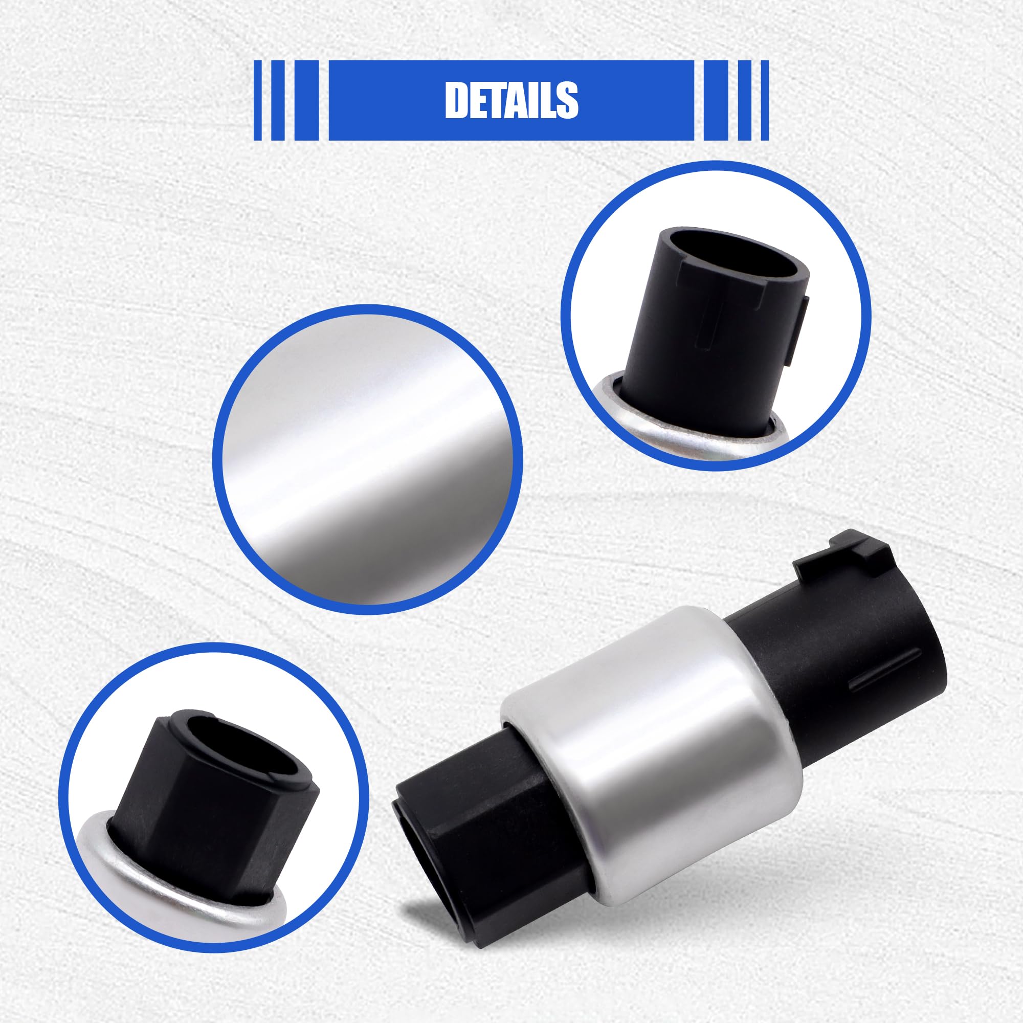 Hisport A/C Clutch Cycling Switch - Pressure Switch Compatible With Ford Lincoln Mazda Mercury Nissan, Replaces 95Bw19E561Aa, F5