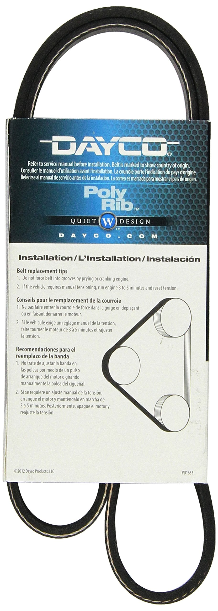 Dayco 5040413 Serpentine Belt