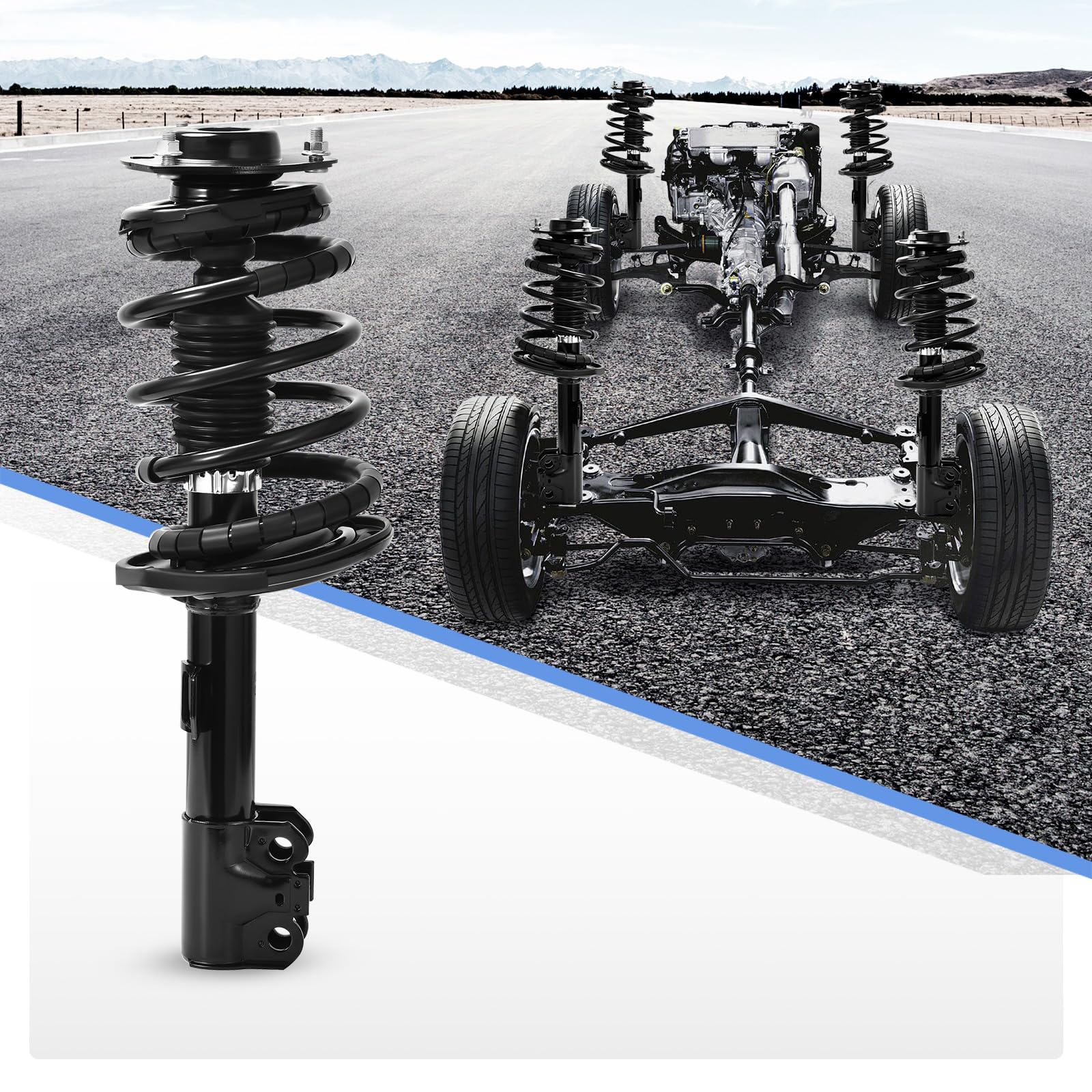 Yitamotor Front Complete Struts Quick Strut Shock Assembly Compatible With 2007-2009 Lexus Es350, 2006-2012 Avalon, 2007-2011 Ca