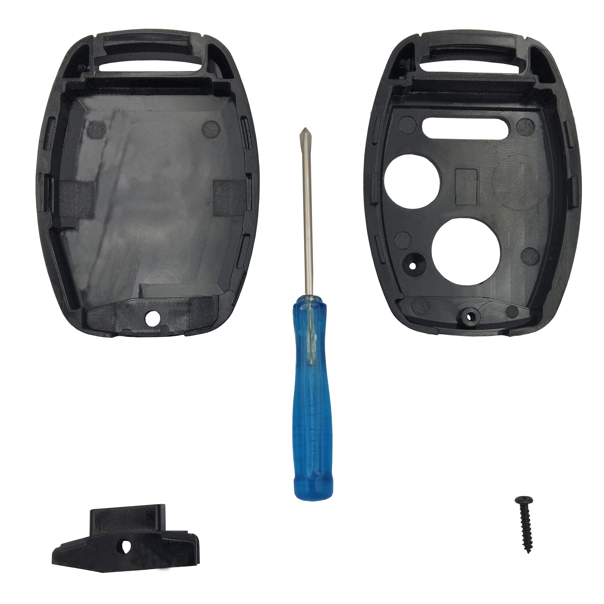 Replacement For 2+1 Buttons Keyless Entry Remote Honda Key Fob Shell Fit For Honda 2010-2011 Accord Crosstour 2006-2011 Civic 20