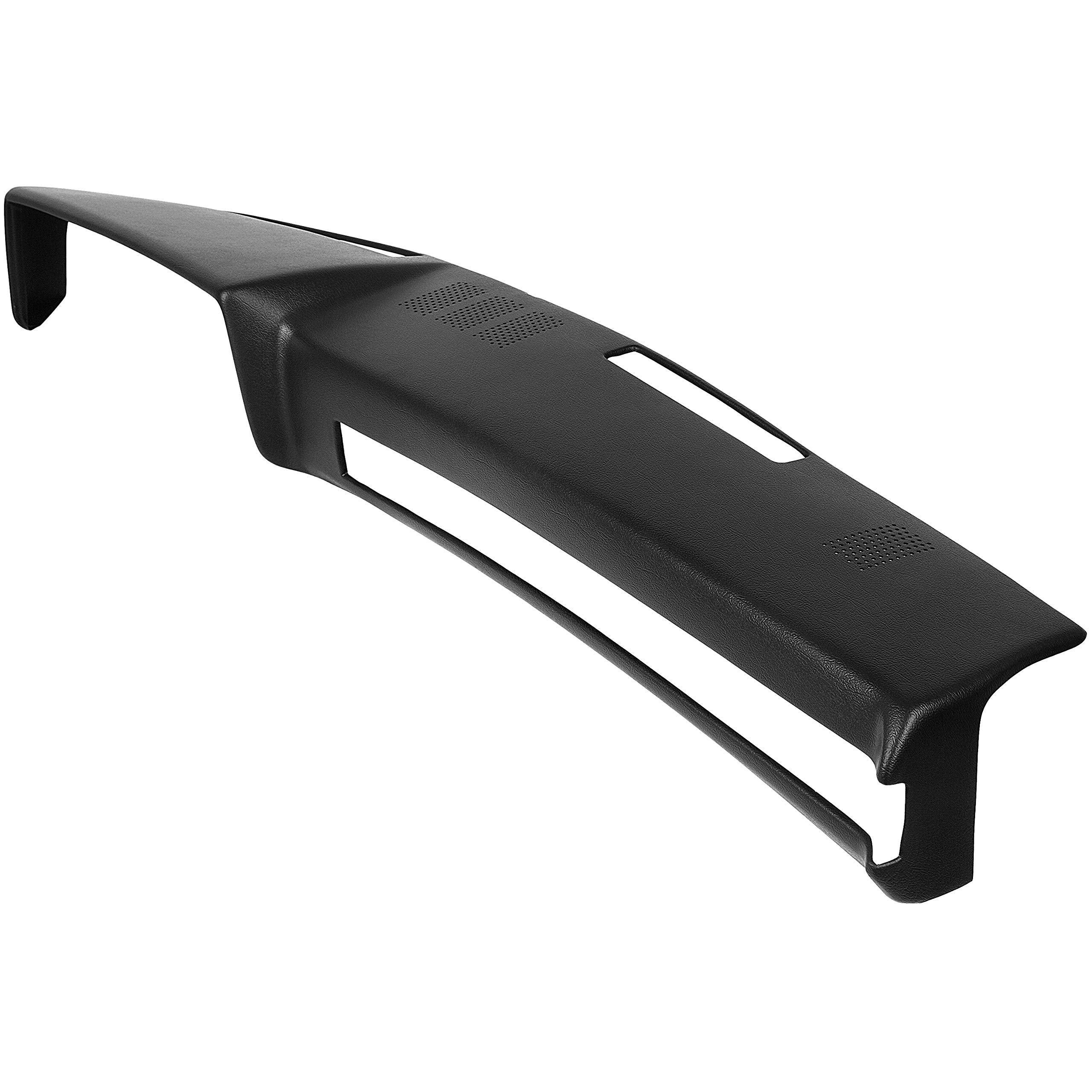 ECOTRIC Black Dashboard Cover Compatible with 1981-1991 Chevrolet GMC C/K/R/V Truck/SUV Pickup Car Interior Dash Pad Cap