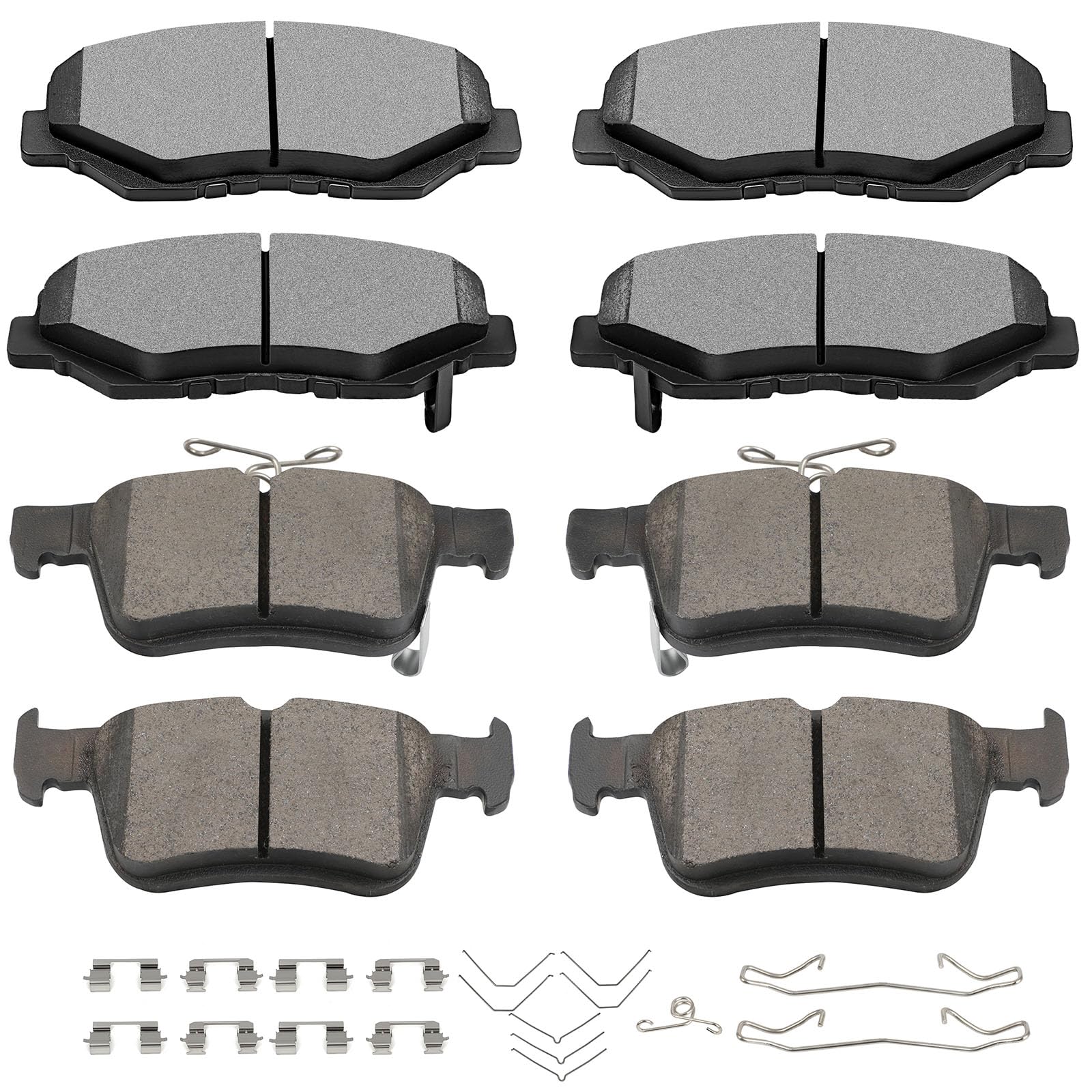Scitoo D2190 D1812 Front & Rear Ceramic Brake Pads Sets W/Hardware Replacement For Hyundai For Accent 2018 2019 2020 2021 2022,F
