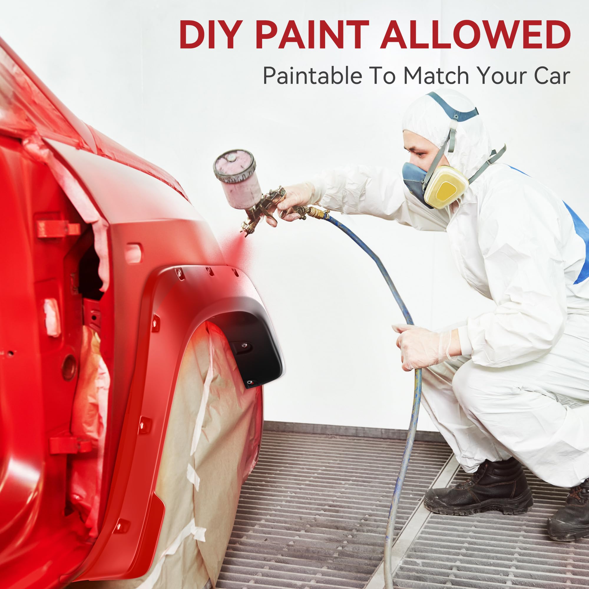 Ledkingdomus Fender Flares Kit Compatible With 2002-2008 Dodge Ram 1500; 2003-2009 Ram 2500 3500 (Fleetside Models Only), Pocket