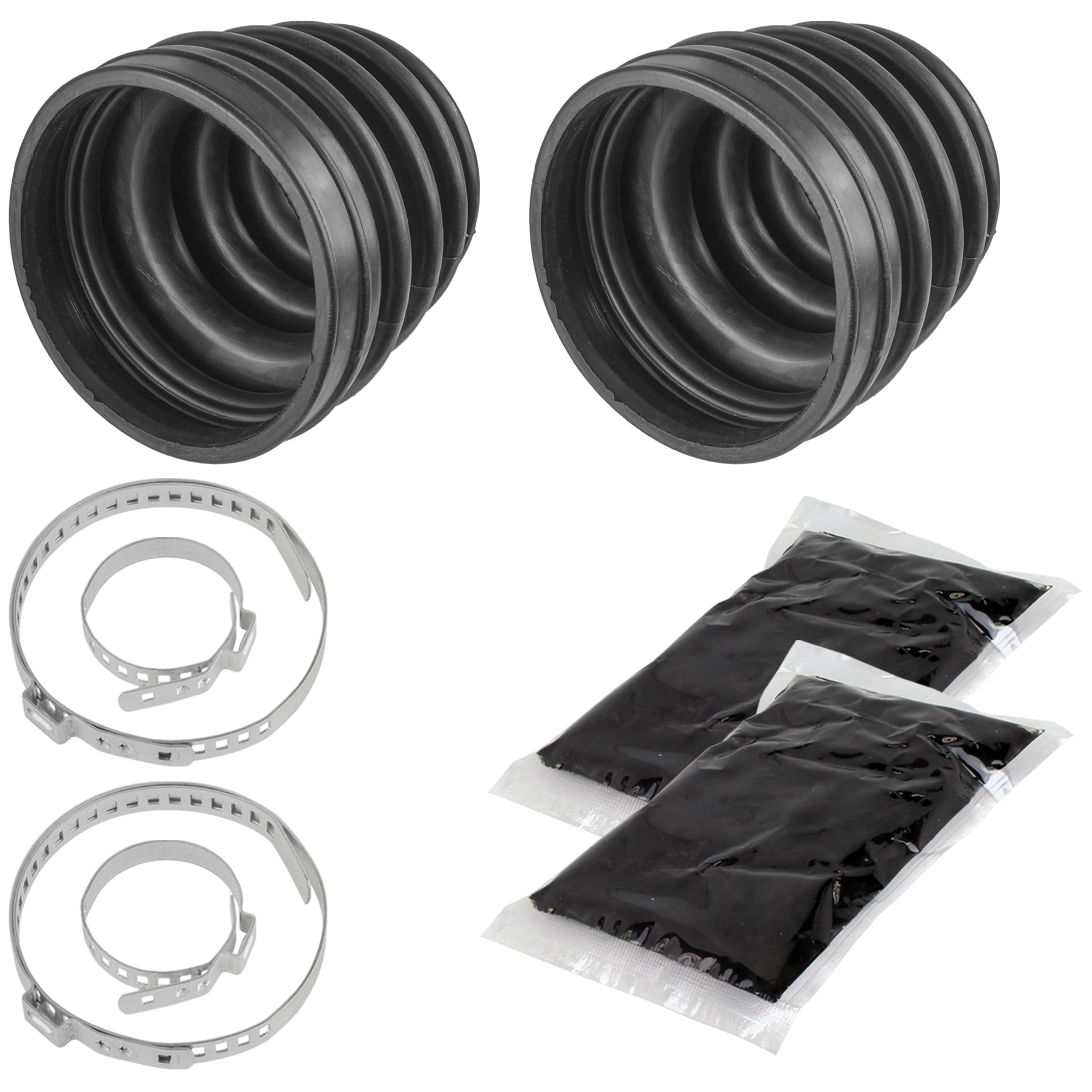Caltric Rear Axle Inner And Outer Cv Boot Kits Compatible with Polaris Sportsman 500 4X4 Ho 1999-2005