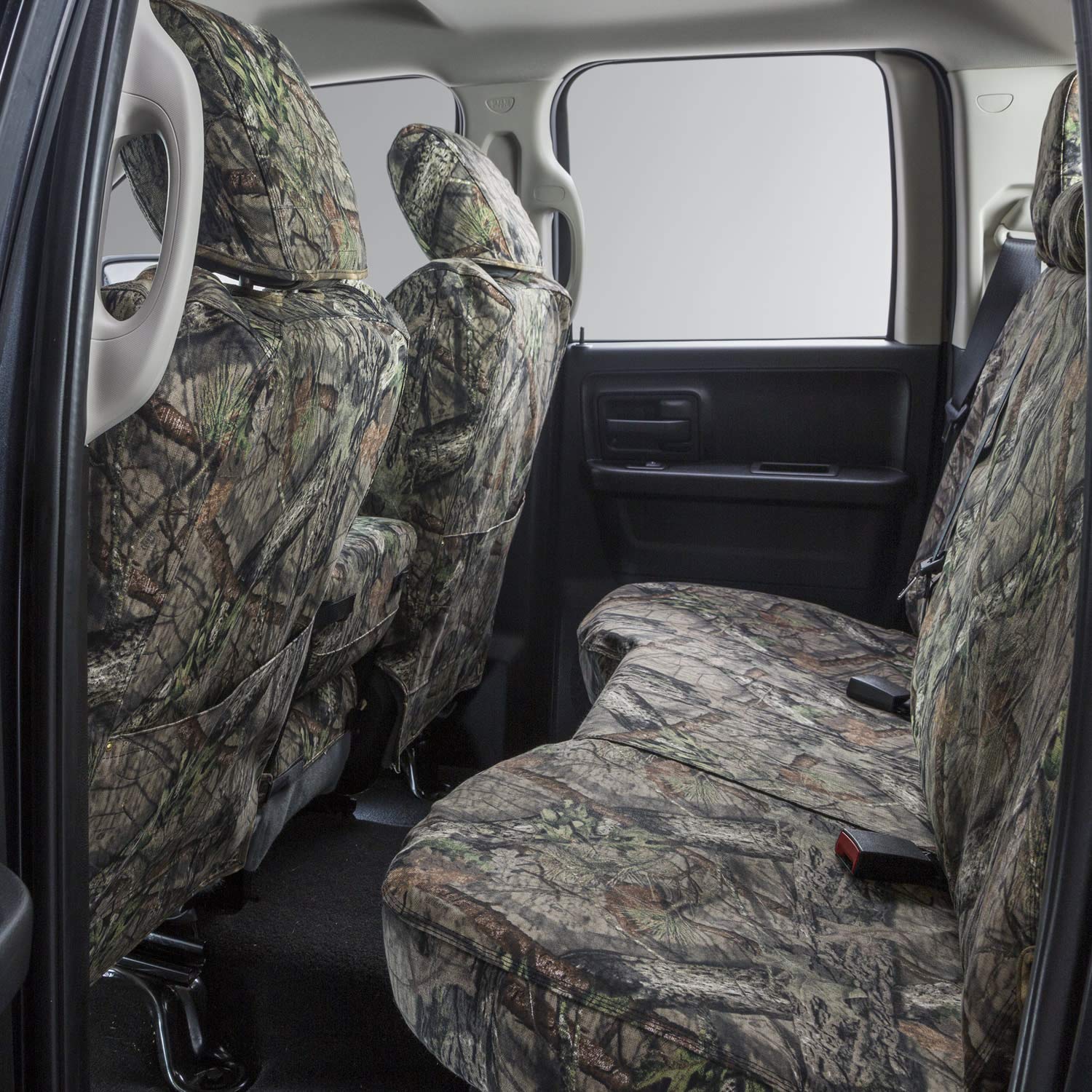 Covercraft Mossy Oak Camo Carhartt Seatsaver Custom Seat Covers For 2015-2018 Ford F-150, 1St Row 40/20/40 Bench Seat, Ssc3443Ca
