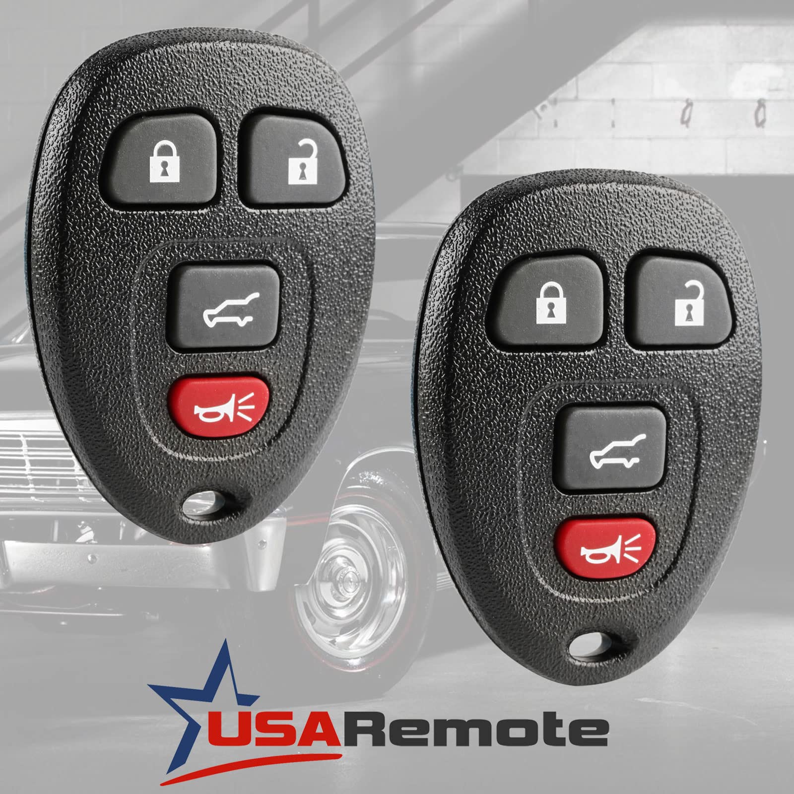 Car Key Fob Keyless Entry Remote With Ignition Key Fits Chevy Suburban Tahoe Traverse/Gmc Acadia Yukon/Cadillac Escalade Srx/Bui