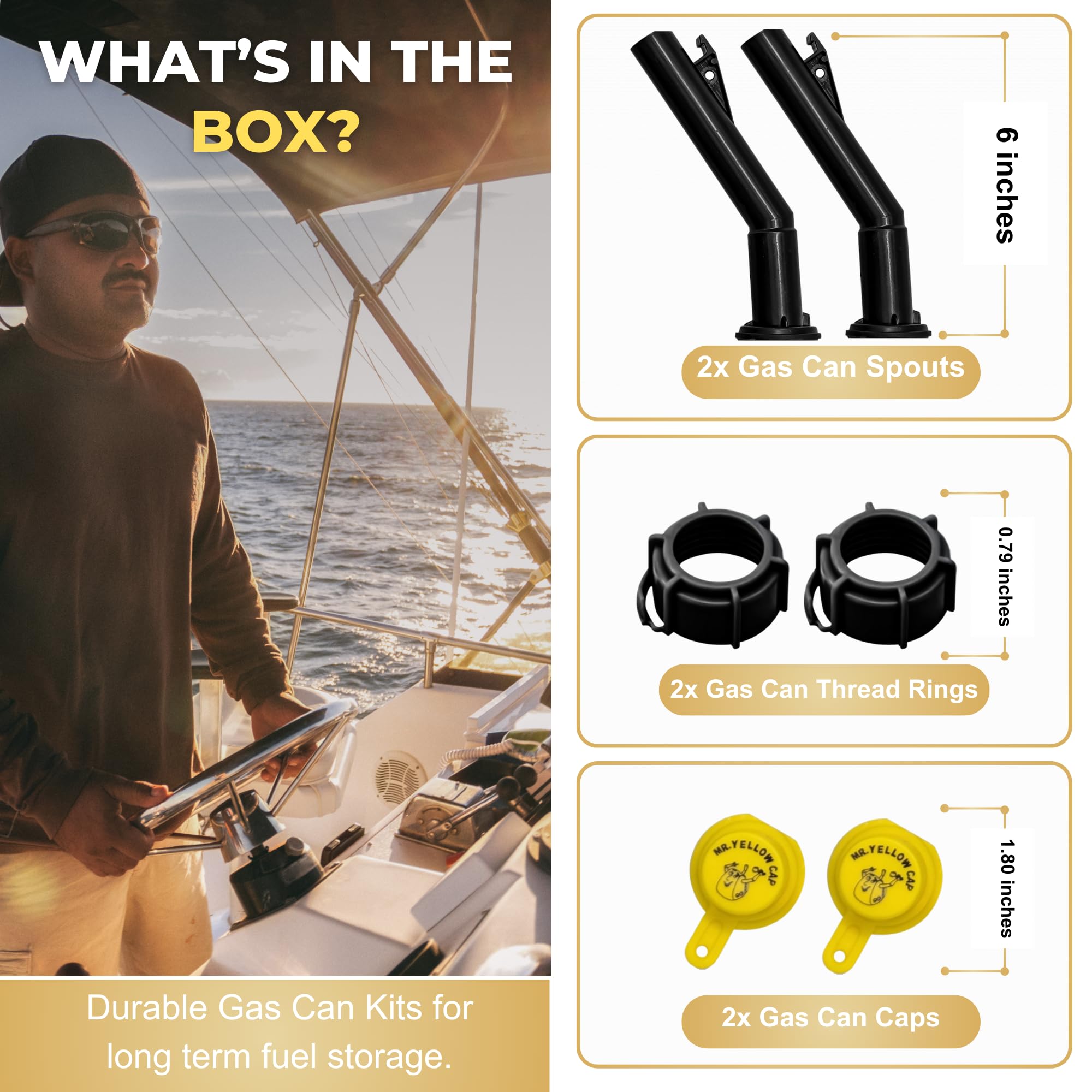 Mr Yellow Cap Gas Can Spout Replacement Old Style For ?????? ?????????? ?????????? ???????????????????? ???????? - 2 Gas Can Noz