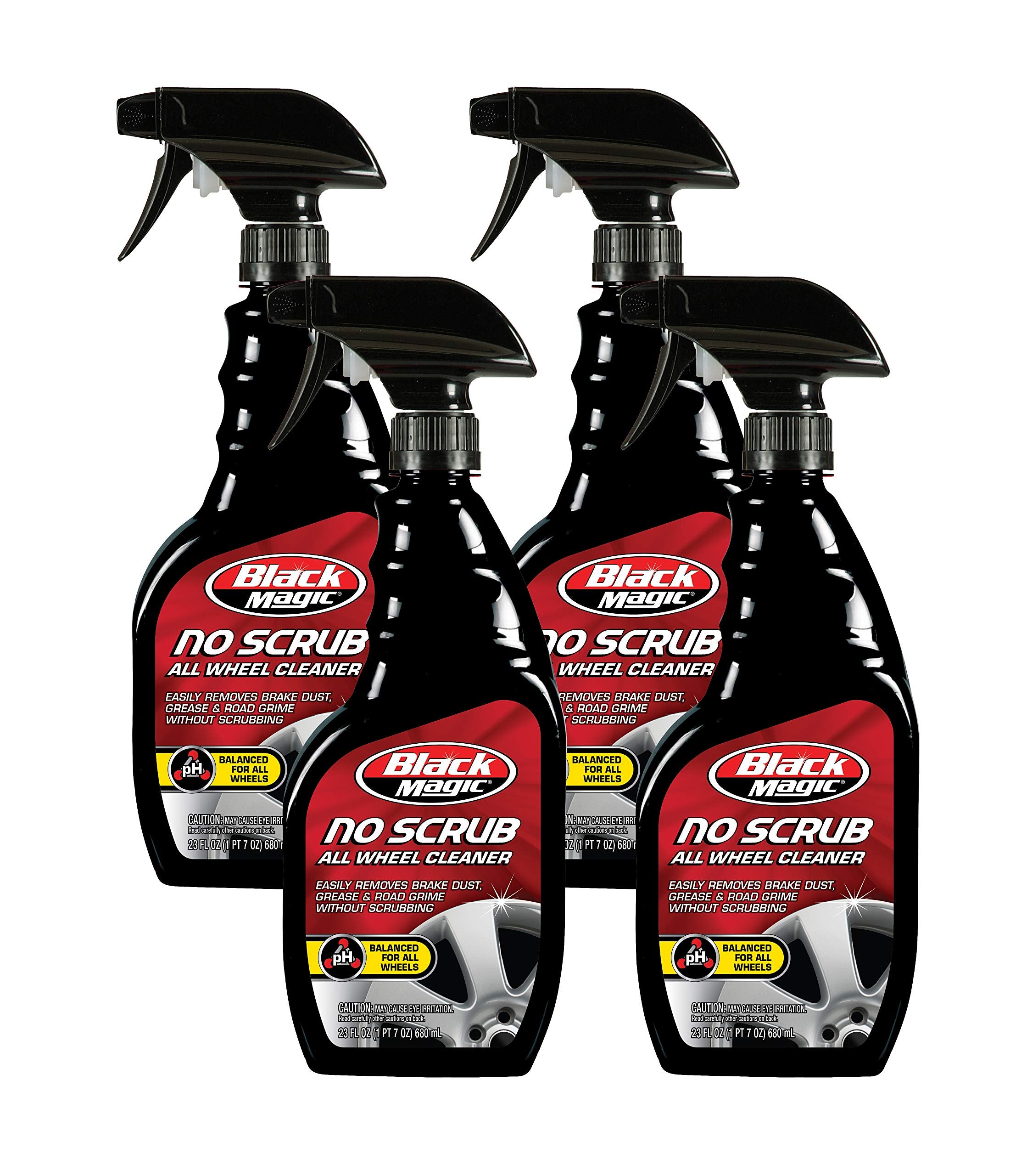 Black Magic Bm41023W-4Pk No Scrub All Wheel Cleaner, 23 Oz. (Pack Of 4)