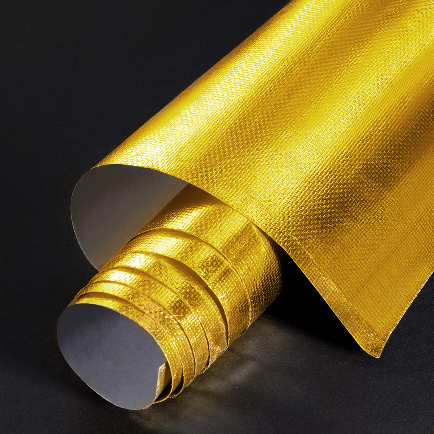 BBTO Heat Reflective Sheet Adhesive Backed Aluminized Fiberglass Heat Shield Tape Protection Barrier Heat Shield Resistant Mater