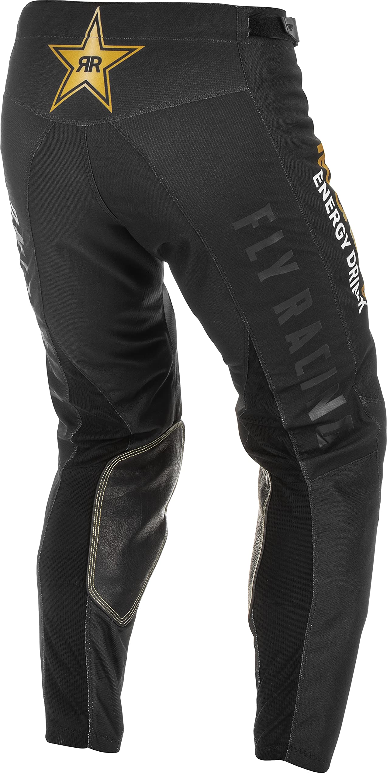 Fly Racing Adult Kinetic Rockstar Pants (Black/Gold, 34)