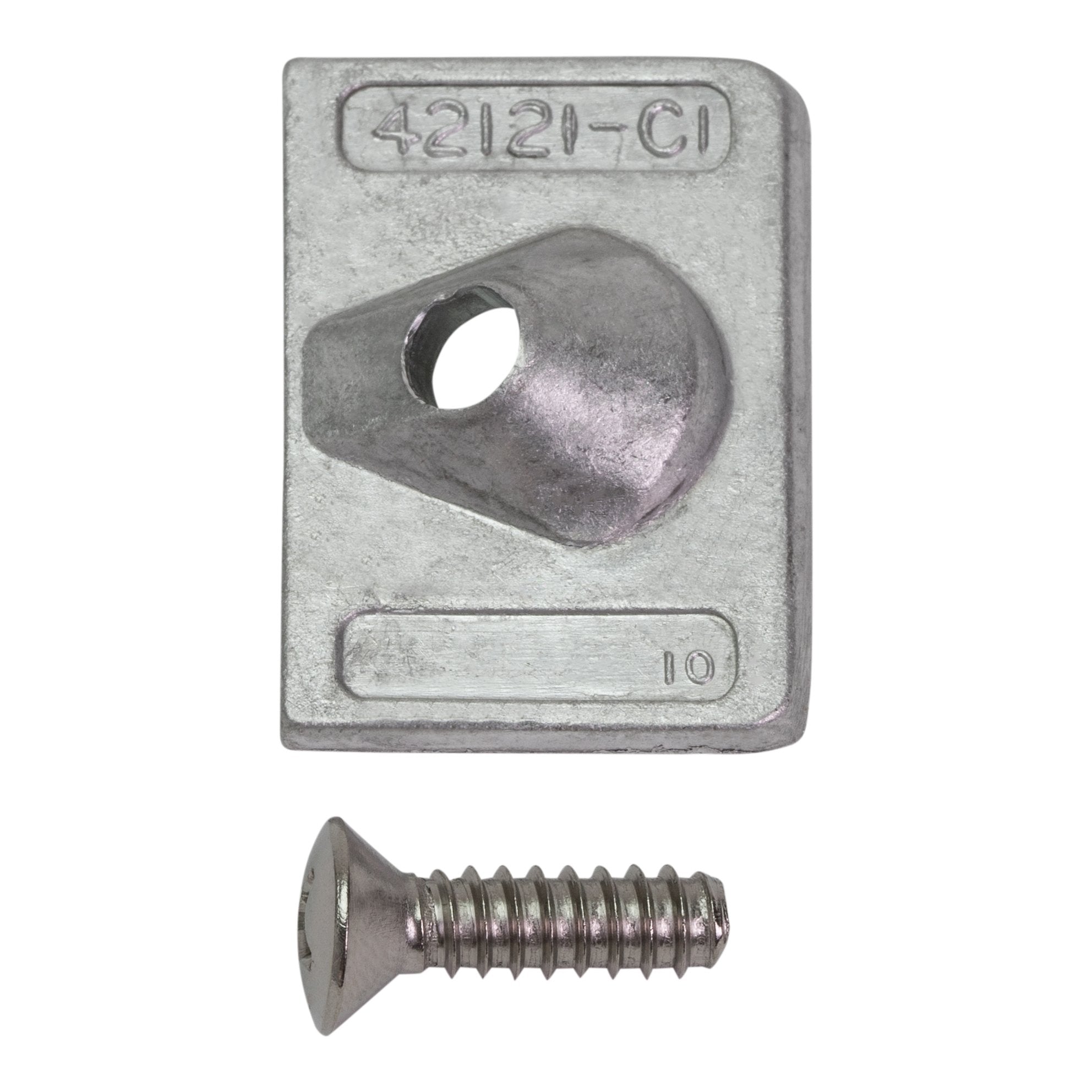 Quicksilver 42121Q02 Square Aluminum Anode Set For Mercury Or Mariner And Force Outboards