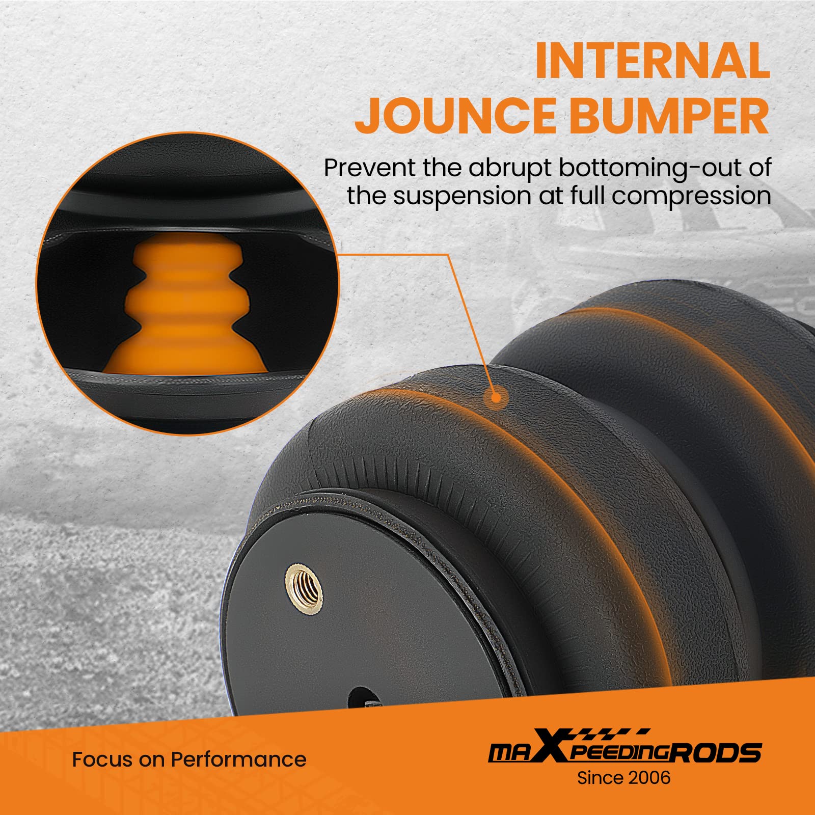 maXpeedingrods 5000 lbs Rear Air Suspension Bag Kit for Dodge Ram 1500 Pickups 2009-2018 Ram 1500 Classic 2019-2023 RWD 4WD Air