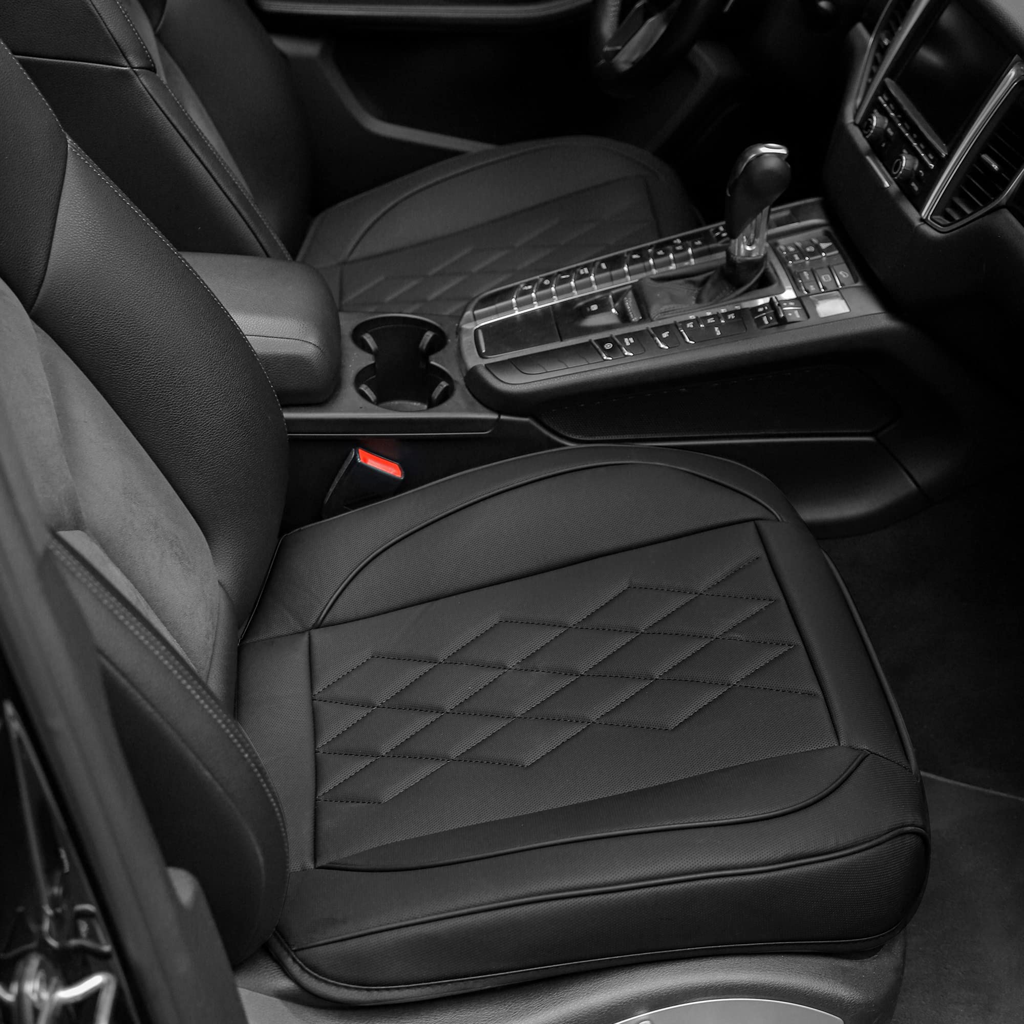 Jojobay Leather Car Seat Cover,Bottom Seat Covers For Cars,Front Seat Protector,Fit For 95% Of Vehicles - Padded,Anti-Slip,Premi