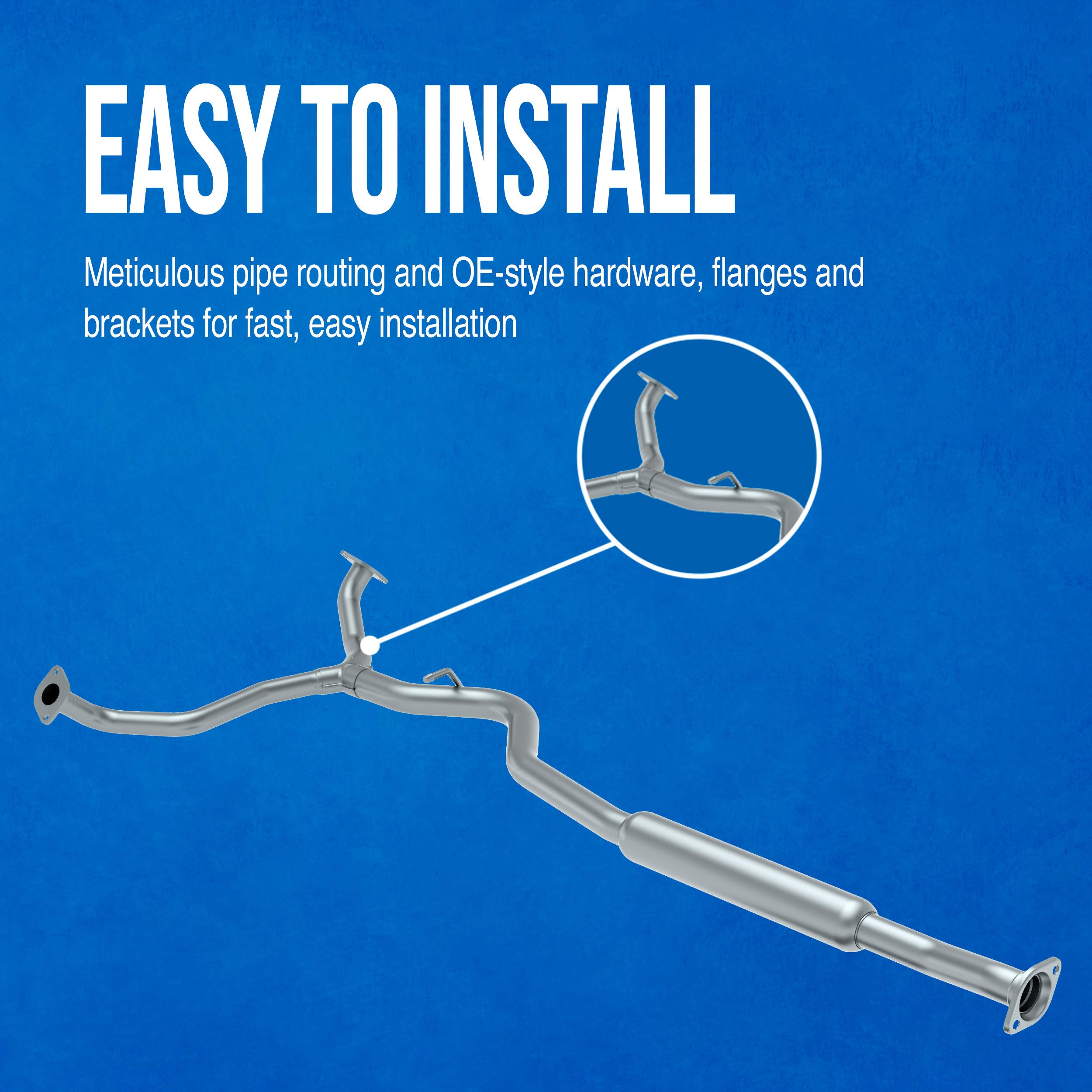 Walker 46943 Direct Fit Exhaust Resonator And Pipe Assembly For Honda Civic