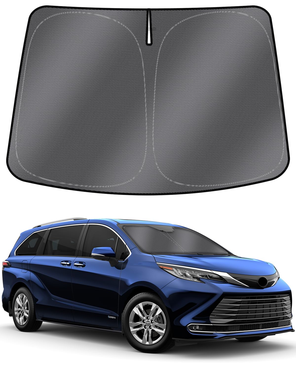 Mixsuper Liner Windshield Sun Shade For Toyota Sienna 2021-2025 Windshield Sunshades For Sienna Accessories Front Window Sun Sha