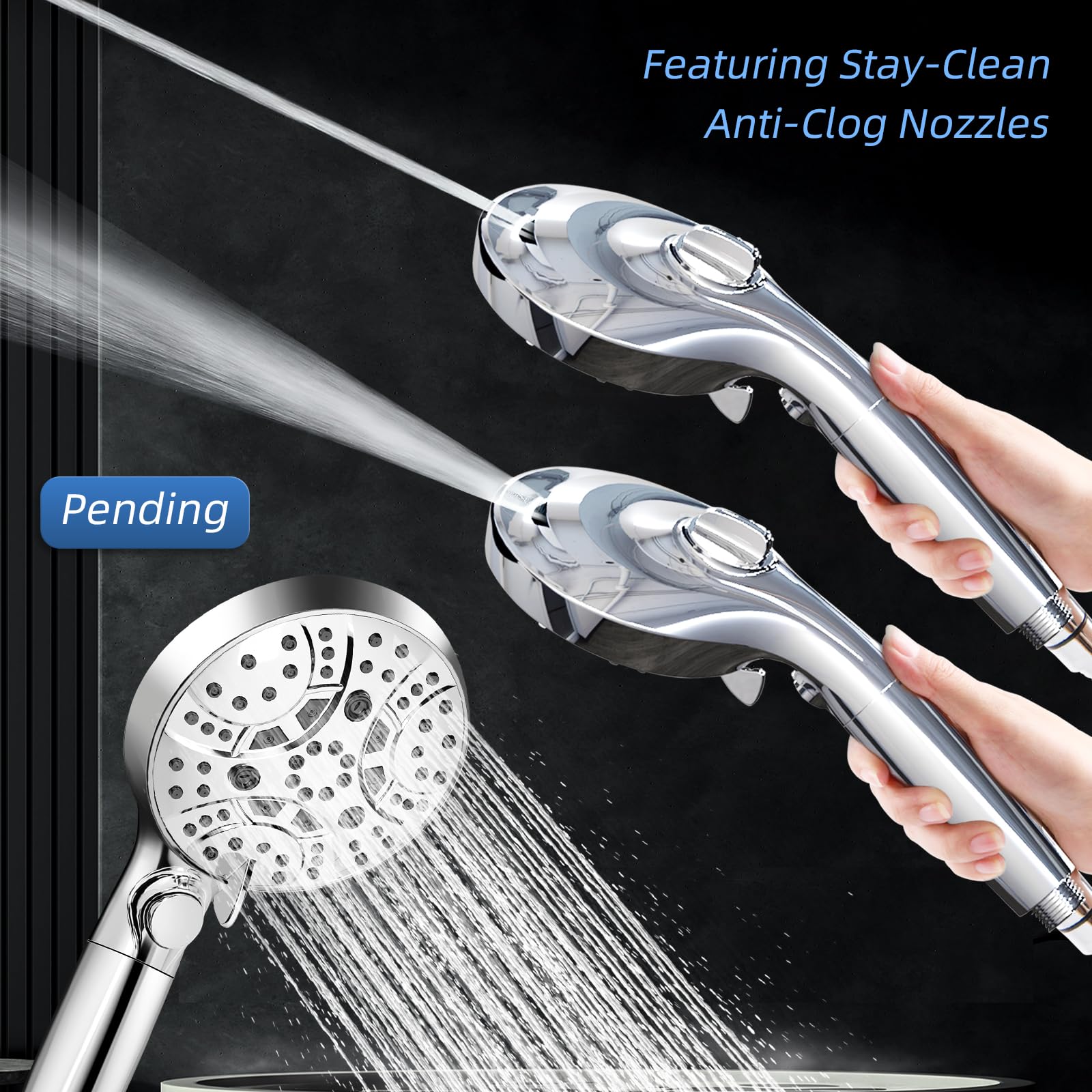Watfigby Rv Shower Head With Hose, Shower Head With Handheld, 10 Modes High Pressure Shower Heads For Home/Rv/Camper/Travel Trai