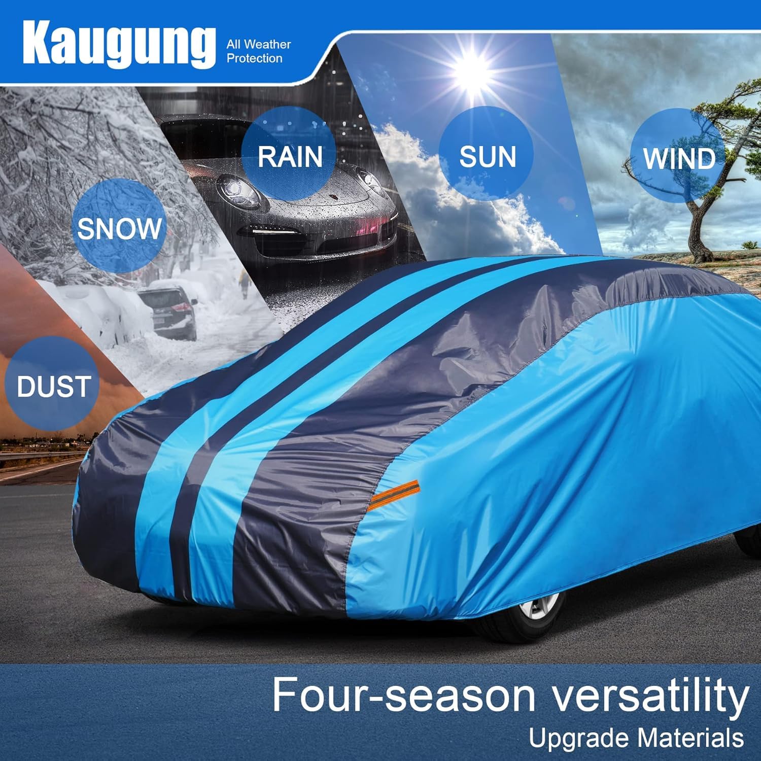 Car Cover Waterproof Custom Fit Infiniti Q50 (2013-2025), Full Exterior Cover for Automobiles Lightweight Resistant Outdoor Sun