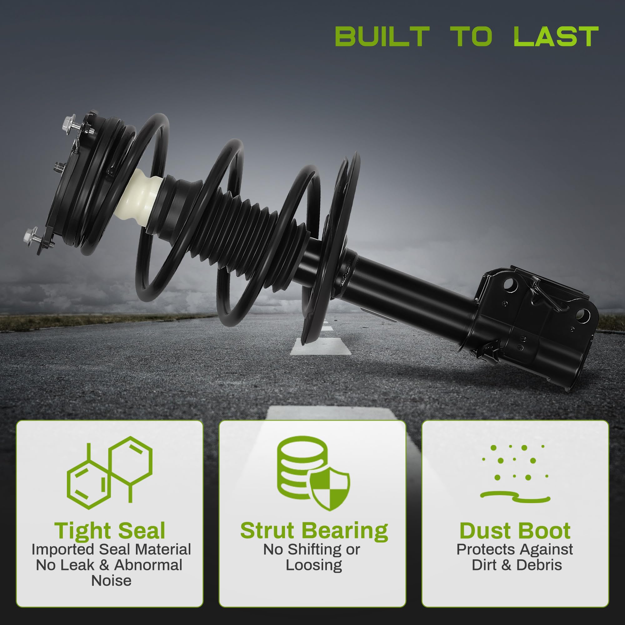 Autosaver88 Front Complete Struts Shocks And Coil Spring Assembly Compatible With 2013-2018 Altima Sedan