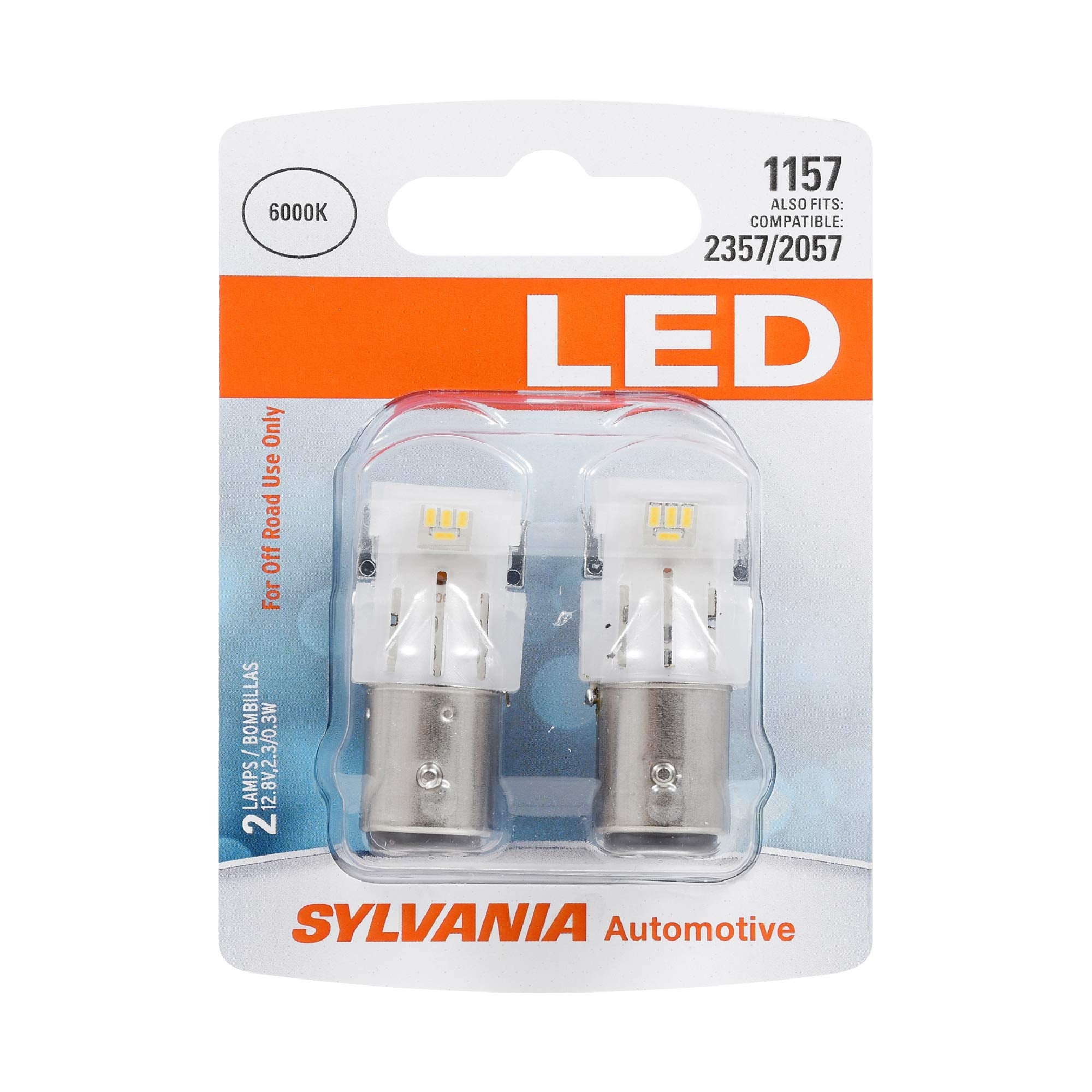 Sylvania - 1157 Led White Mini Bulb - Bright Led Bulb, Ideal For Daytime Running Lights (Drl) And Back-Upreverse Lights (Contain