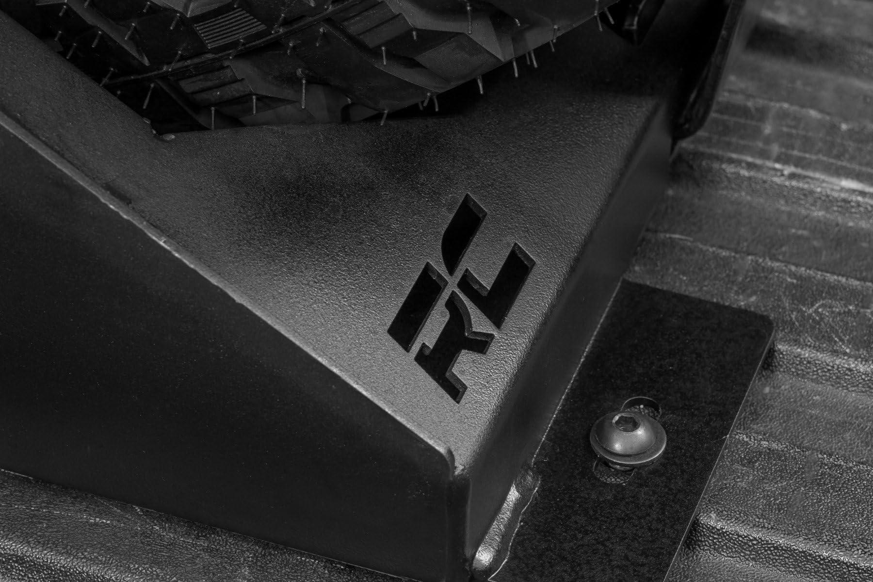 Rough Country Universal Bed Mount Spare Tire Carrier for Pickup Trucks - Fits Tires 33'' to 40''