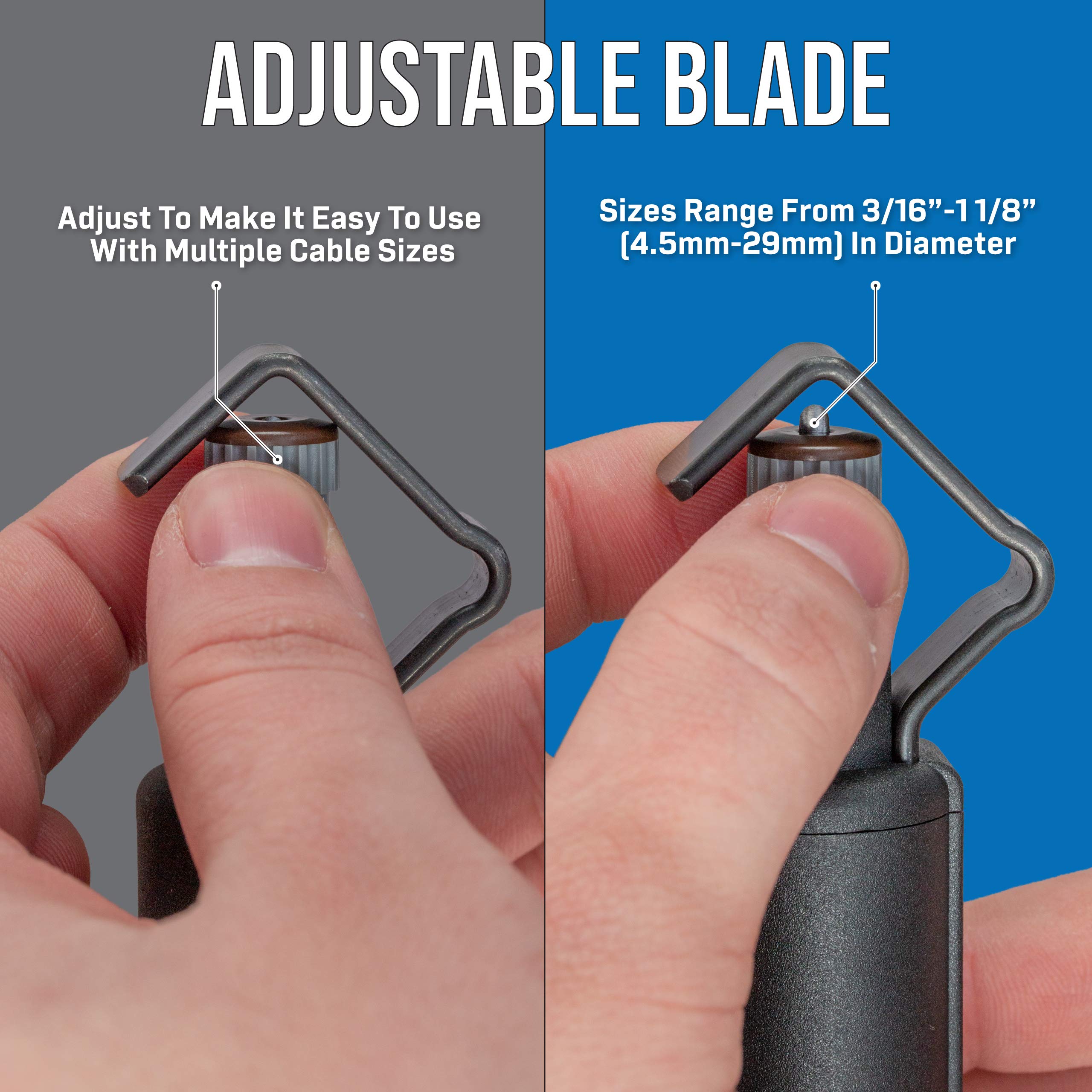 Jonard Tools Cst-1900 Round Cable Stripper For Fast And Precise Jacket Removal, 3/16'' To 1 1/8'' Diameter, Cable Strip & Ring T