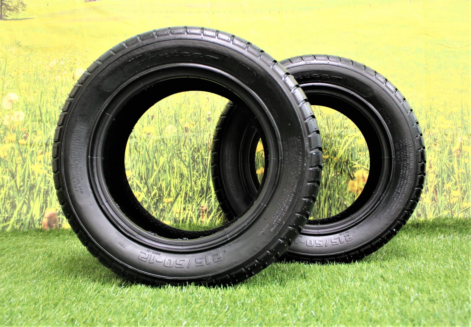 215/50-12 4 Ply (Set Of 2) Golf Cart Tires