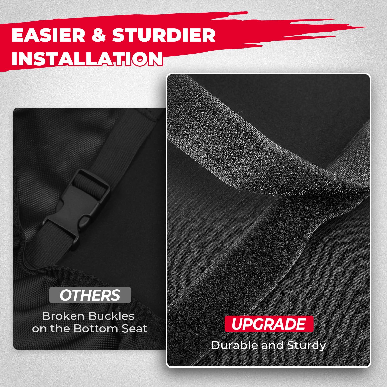 Kemimoto 1680D Crew Seat Covers Compatible With Ranger Crew Xp 1000, Utv Seat Cover Set With Headrest Cover Compatible With 2020-2023 Polaris Ranger Crew 1000 Premium, 2017-2021 Ranger Crew Xp 1000